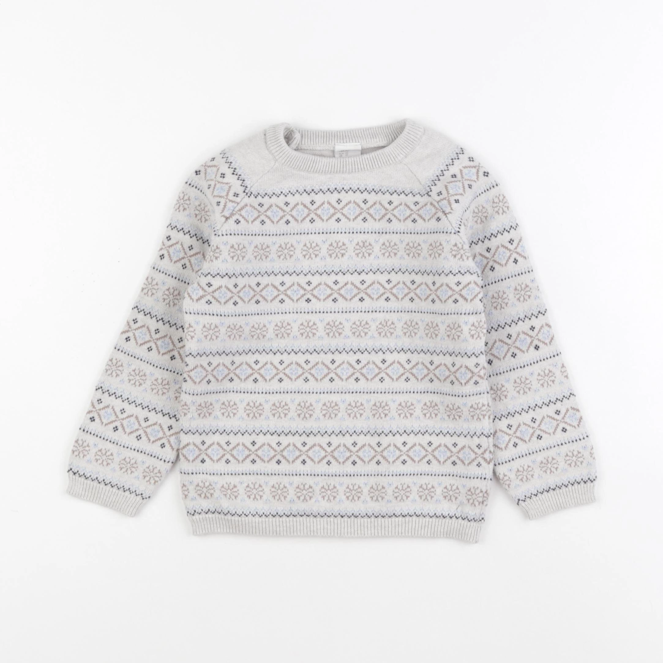 H&M - pull gris - 18/24 mois