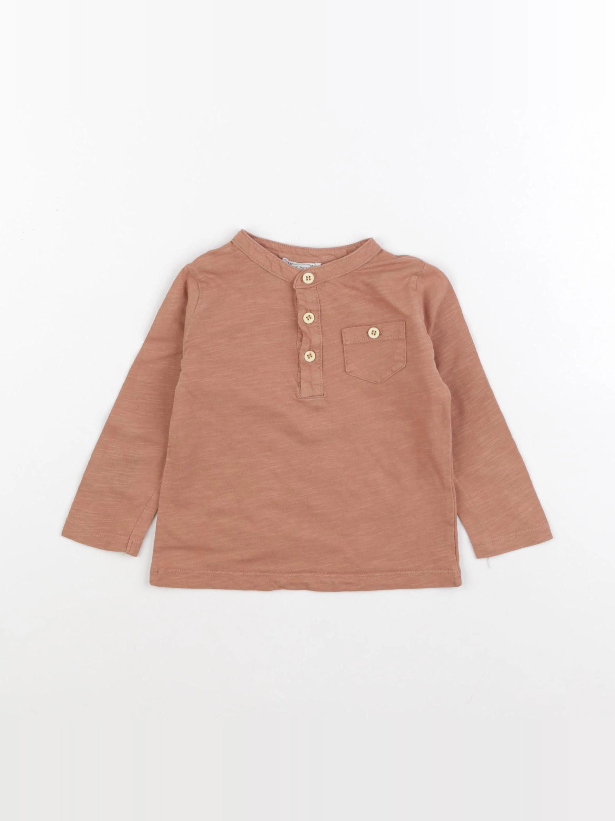 Little Cigogne - tee-shirt marron - 18 mois