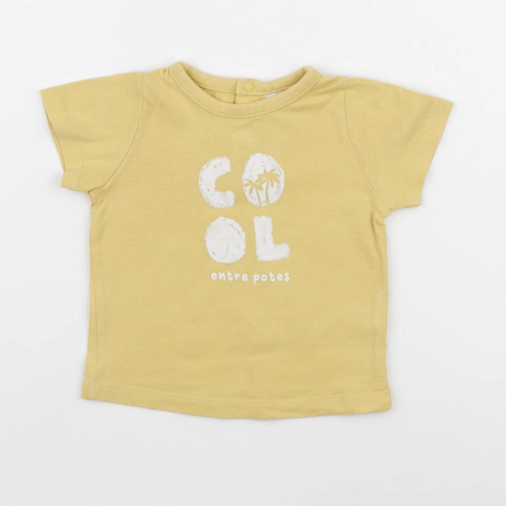Tape à l'oeil - tee-shirt jaune - 6 mois