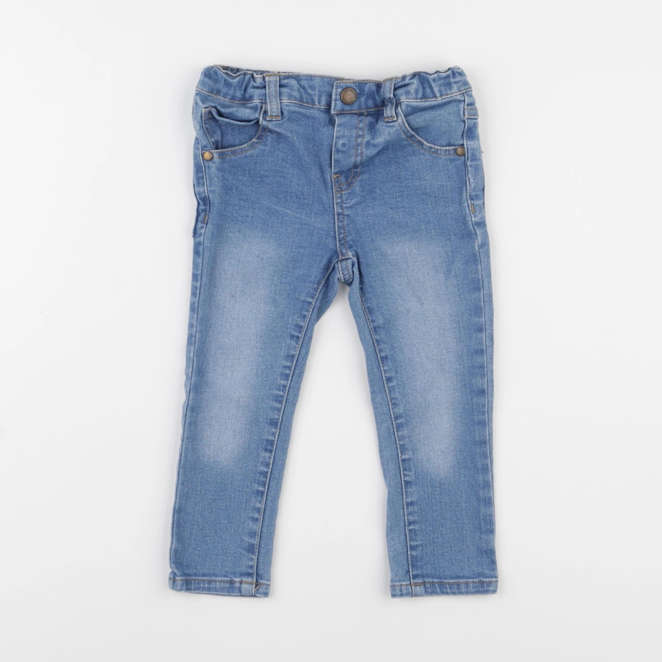 Vertbaudet - pantalon bleu - 2 ans