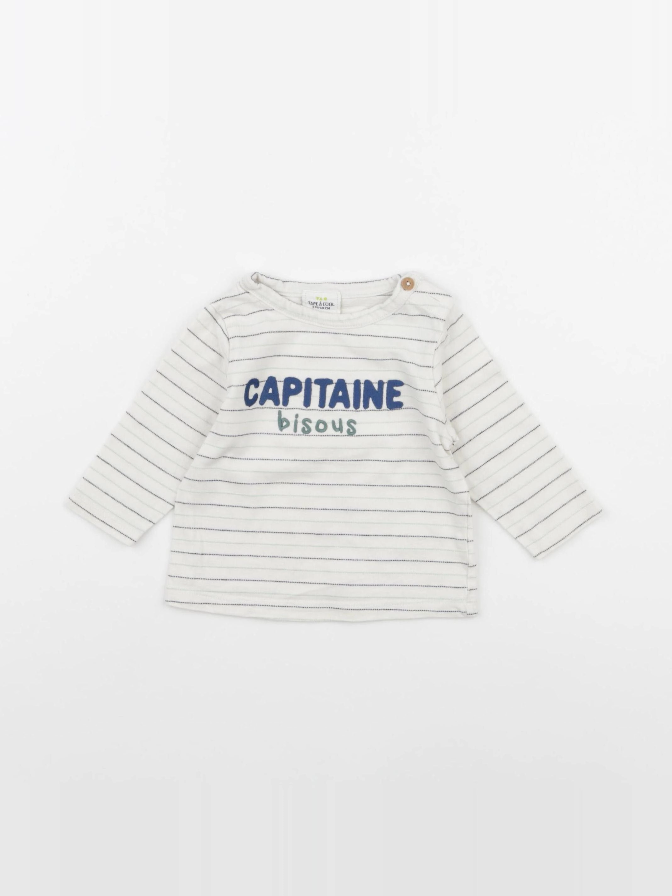 Tape à l'oeil - tee-shirt blanc - 6 mois