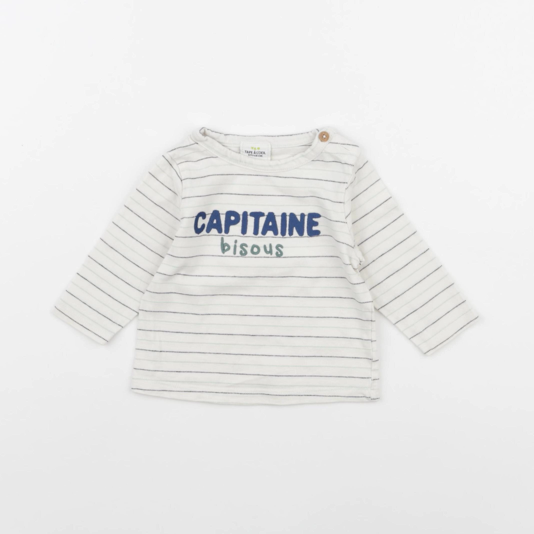 Tape à l'oeil - tee-shirt blanc - 6 mois