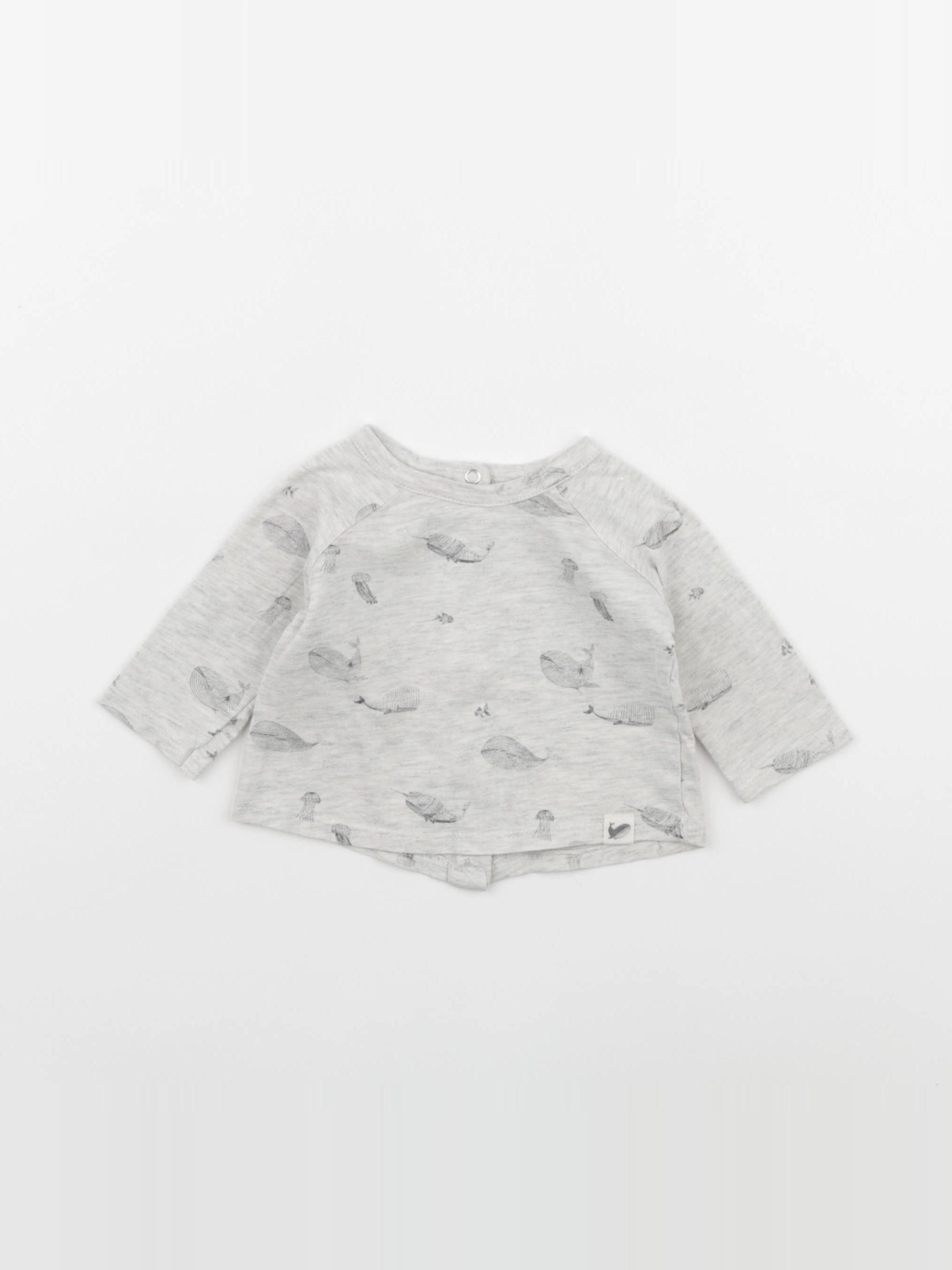 Vertbaudet - tee-shirt gris - 1 mois