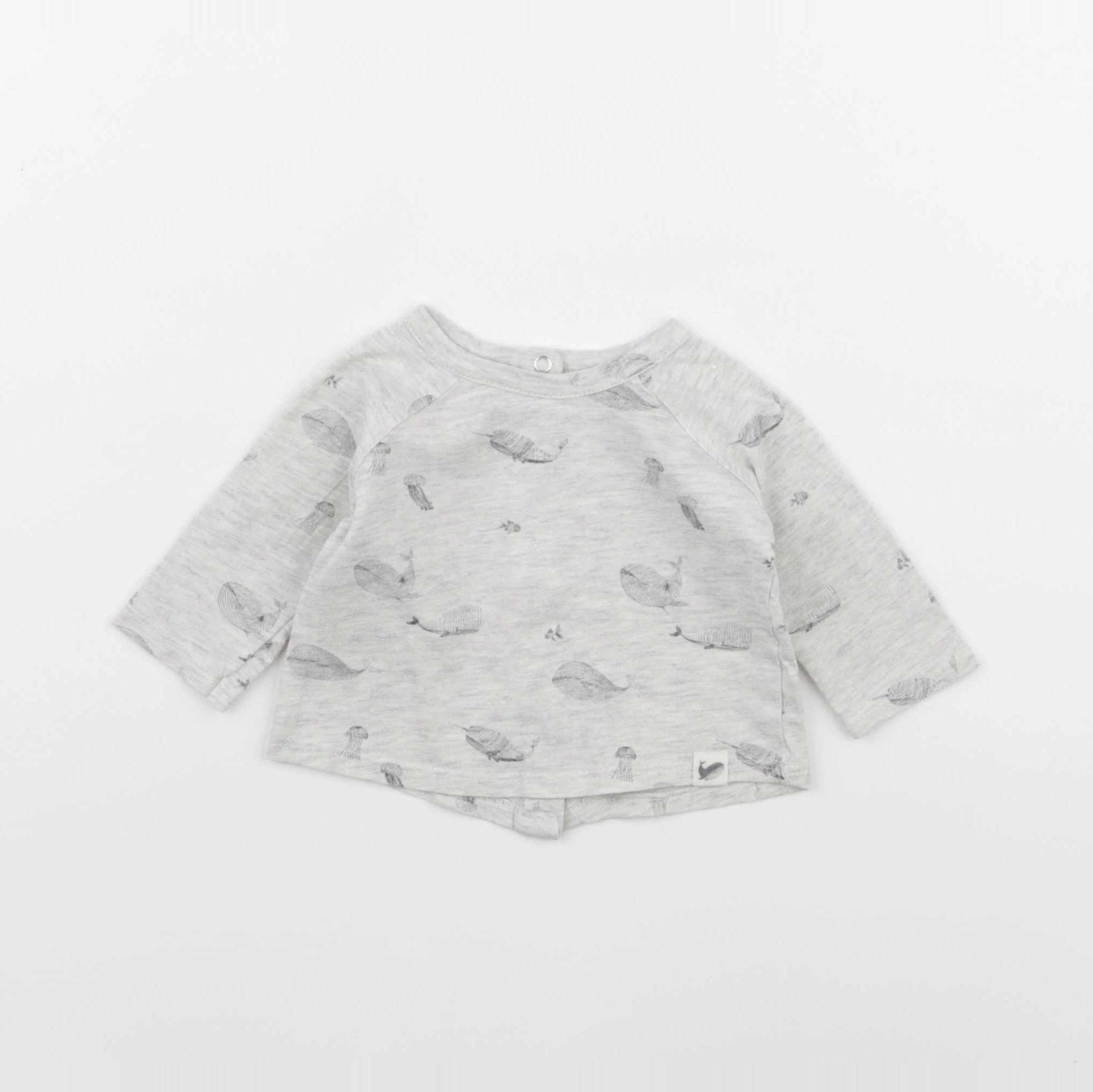 Vertbaudet - tee-shirt gris - 1 mois