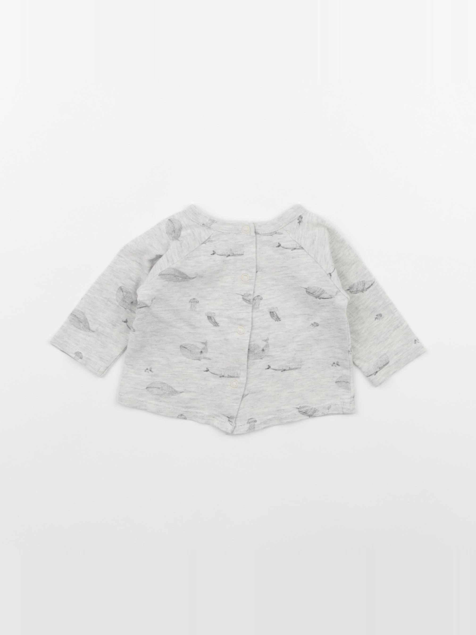 Vertbaudet - tee-shirt gris - 1 mois