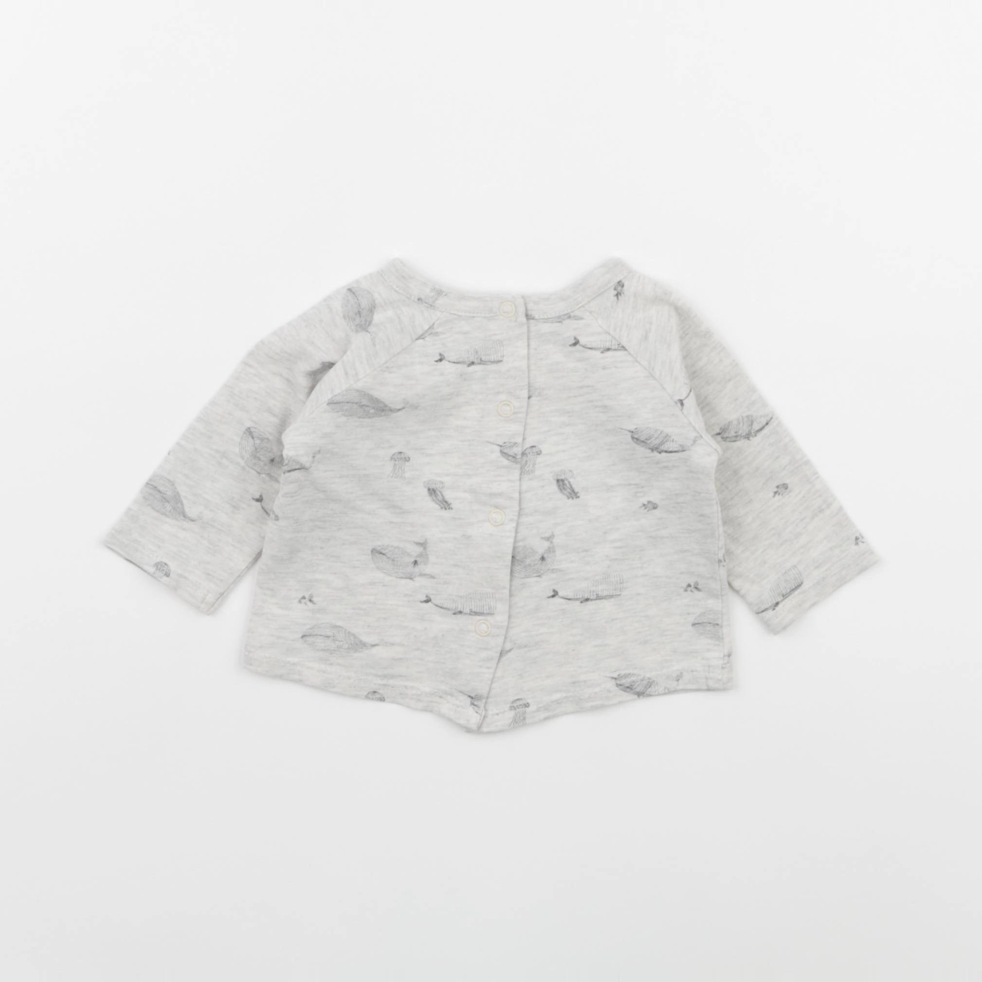 Vertbaudet - tee-shirt gris - 1 mois