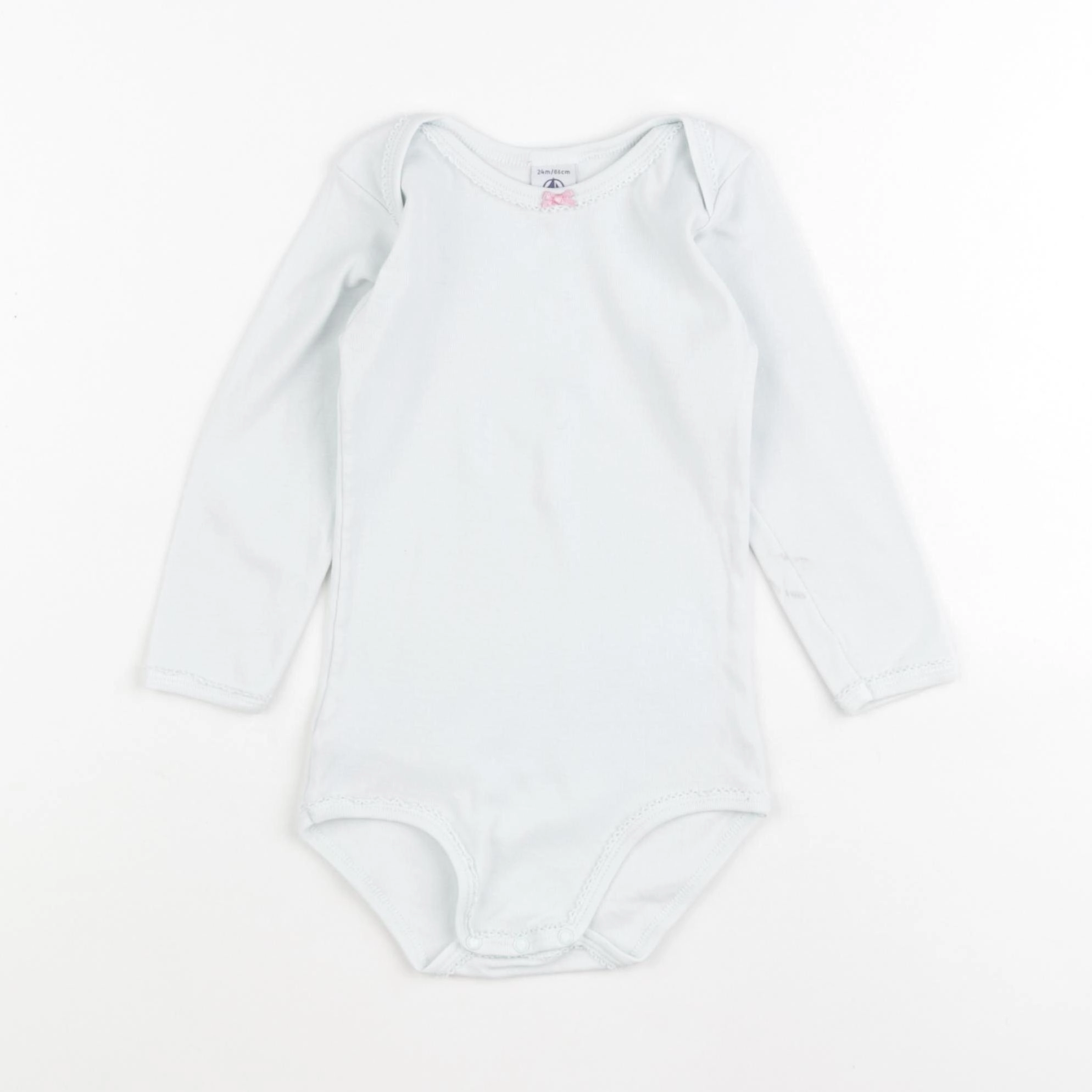 Petit Bateau - body bleu - 24 mois