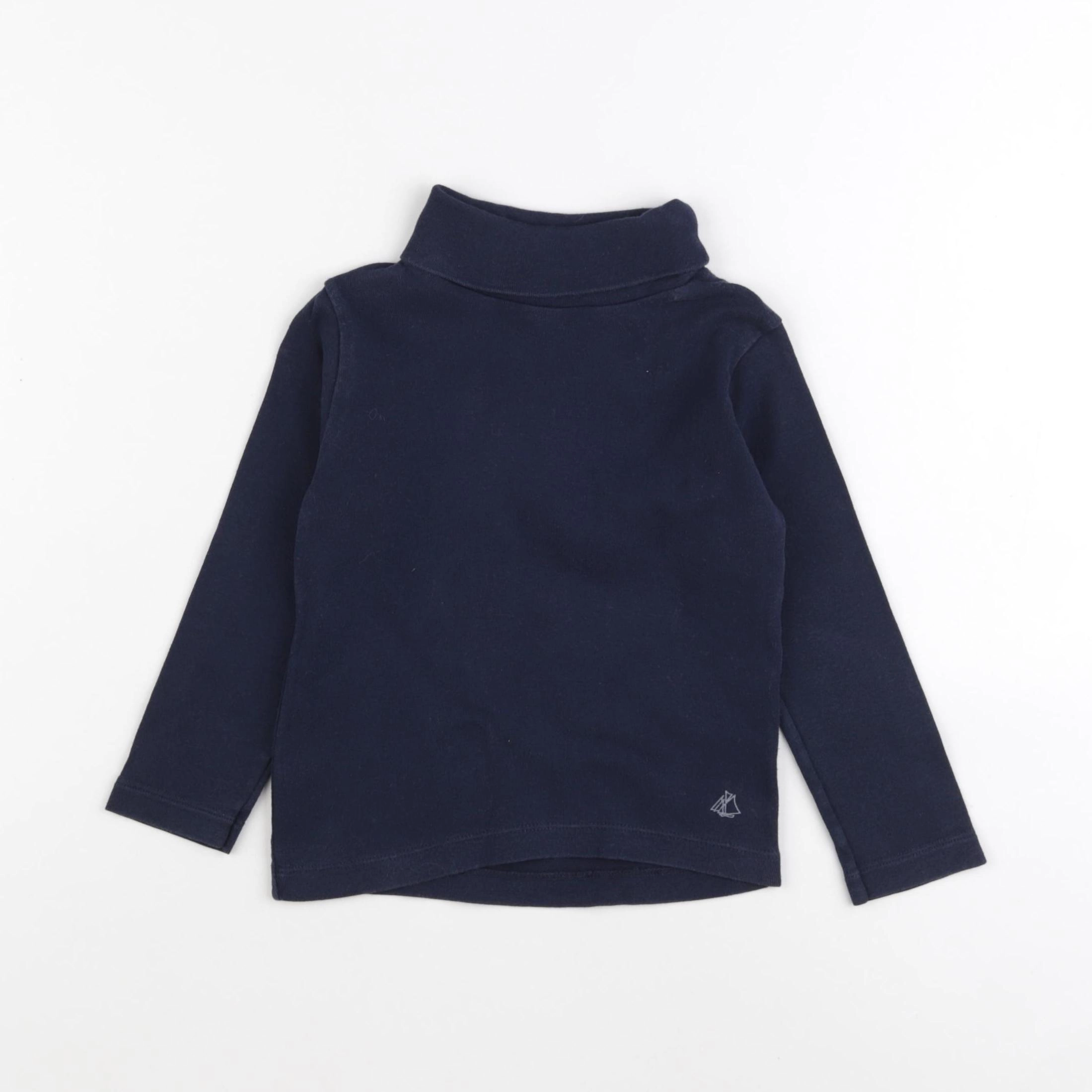 Petit Bateau - sous-pull bleu - 3 ans