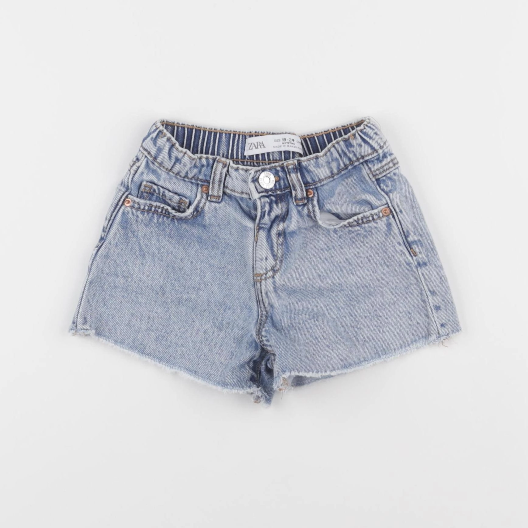 Zara - short bleu - 18 mois