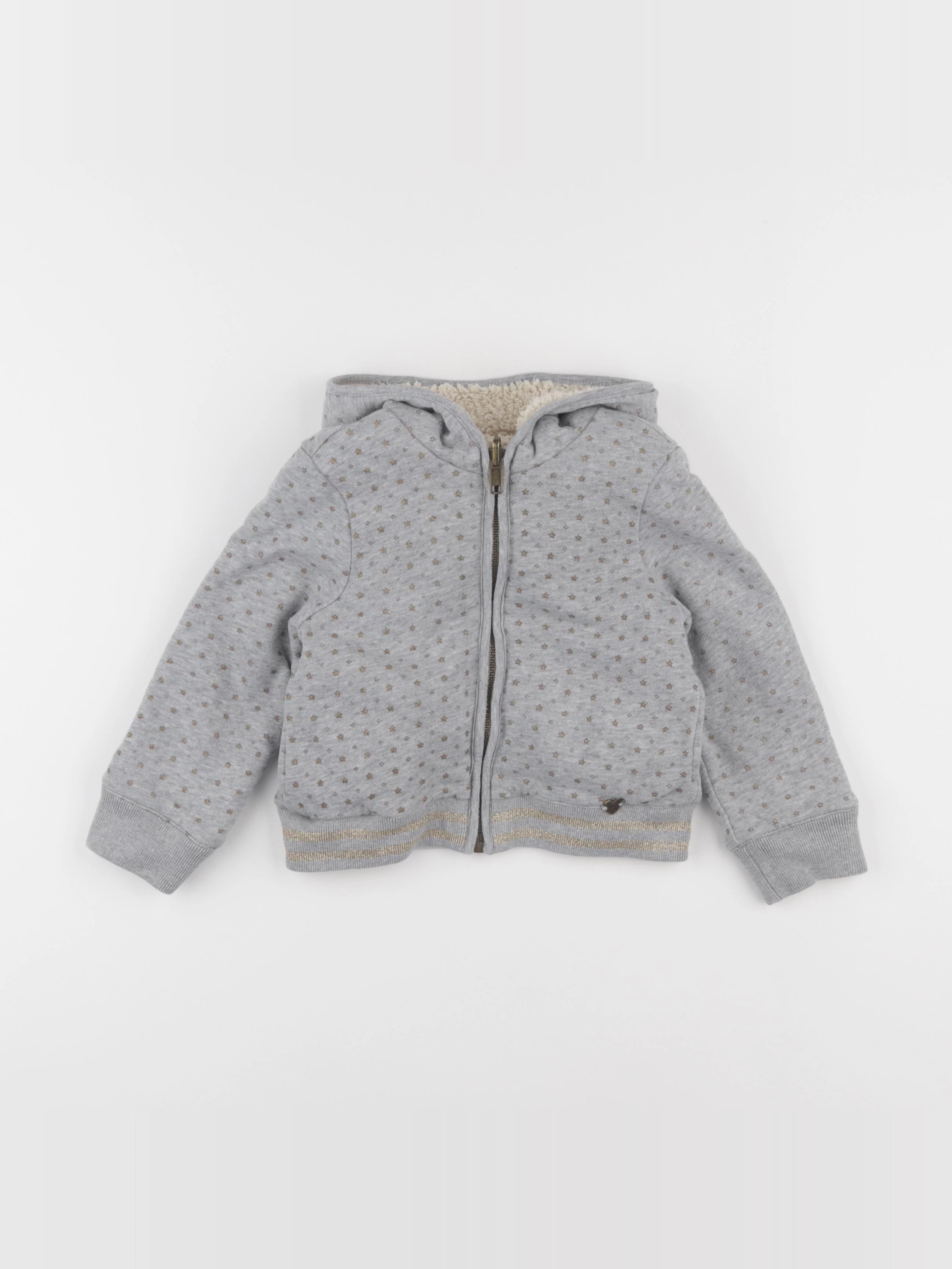 IKKS - sweat réversible gris - 3 ans