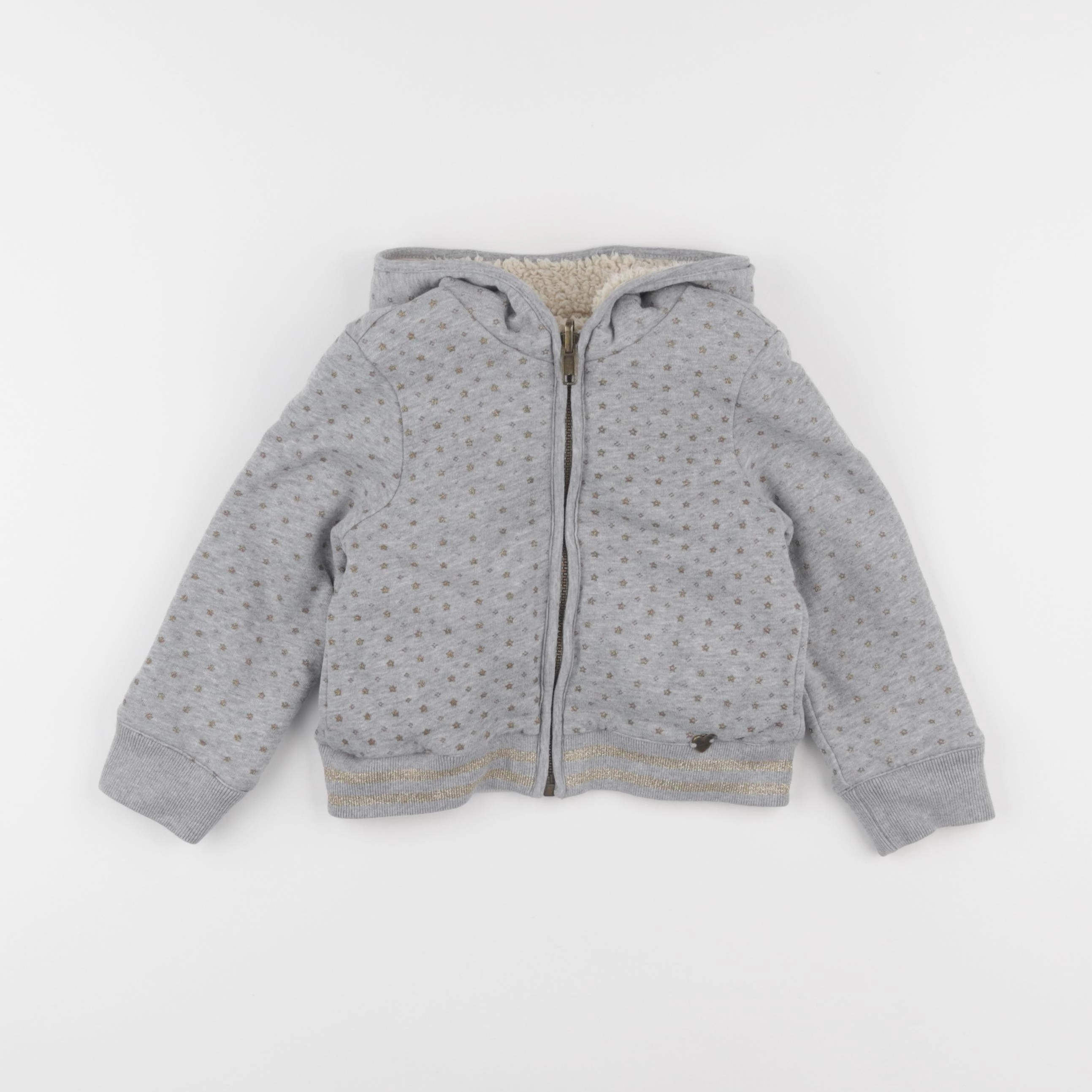 IKKS - sweat réversible gris - 3 ans