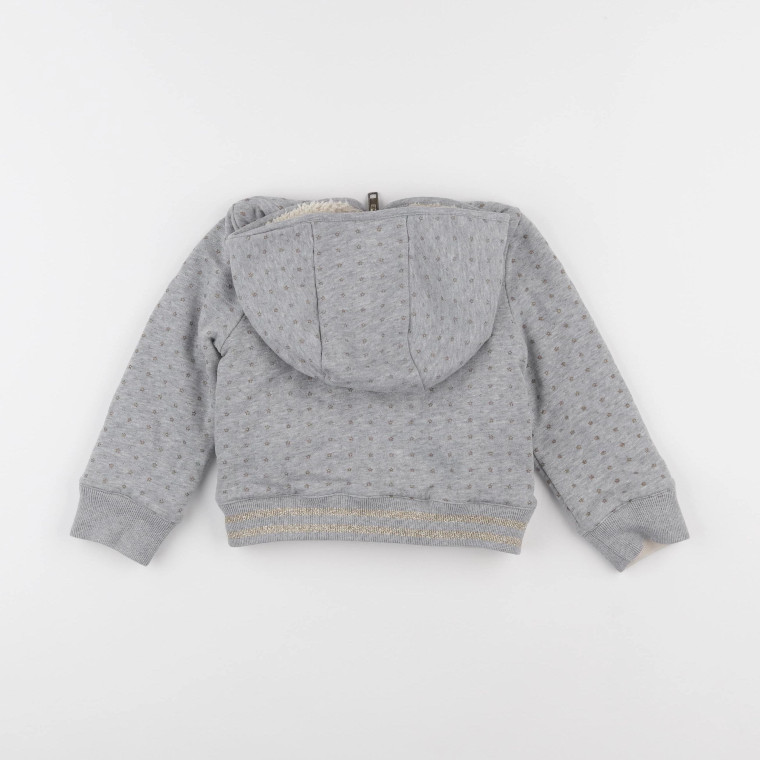 IKKS - sweat réversible gris - 3 ans