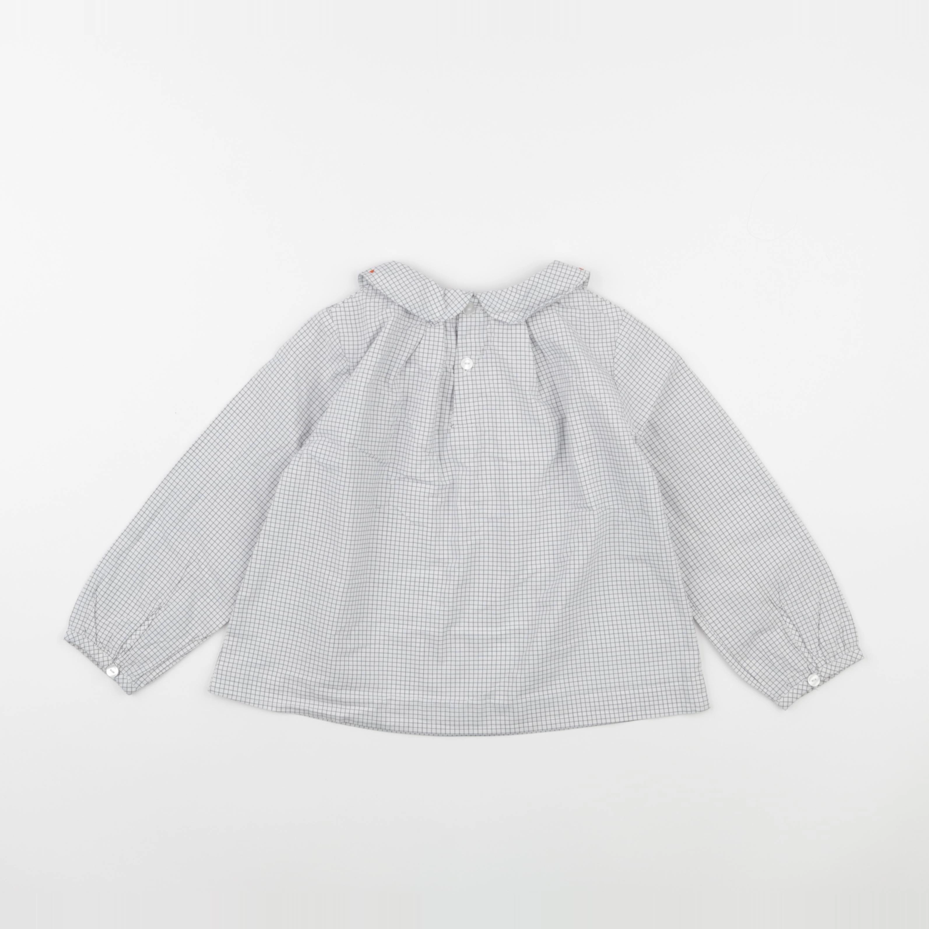 Jacadi - blouse blanc, bleu - 5 ans