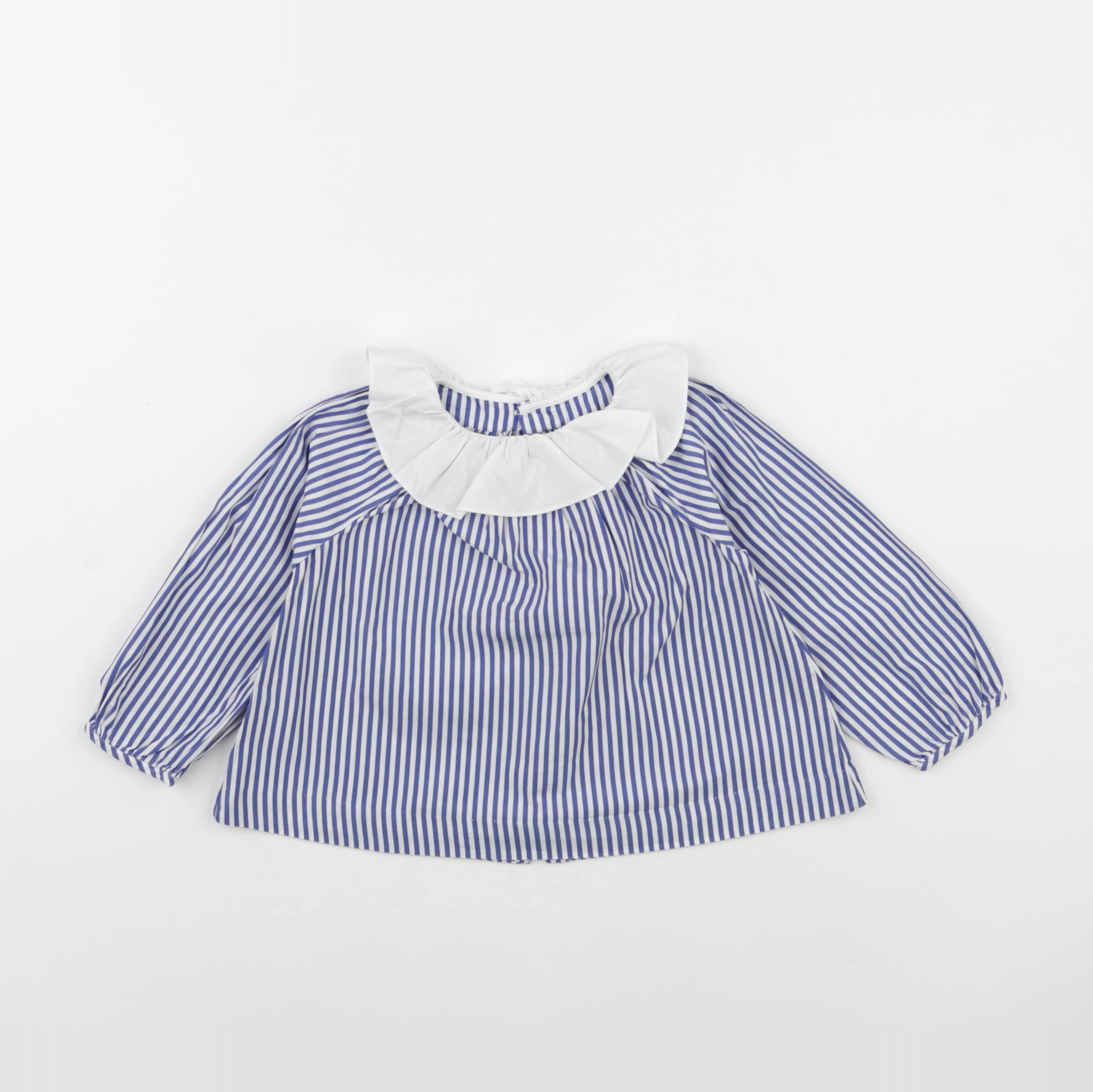 Jacadi - blouse bleu, blanc - 24 mois