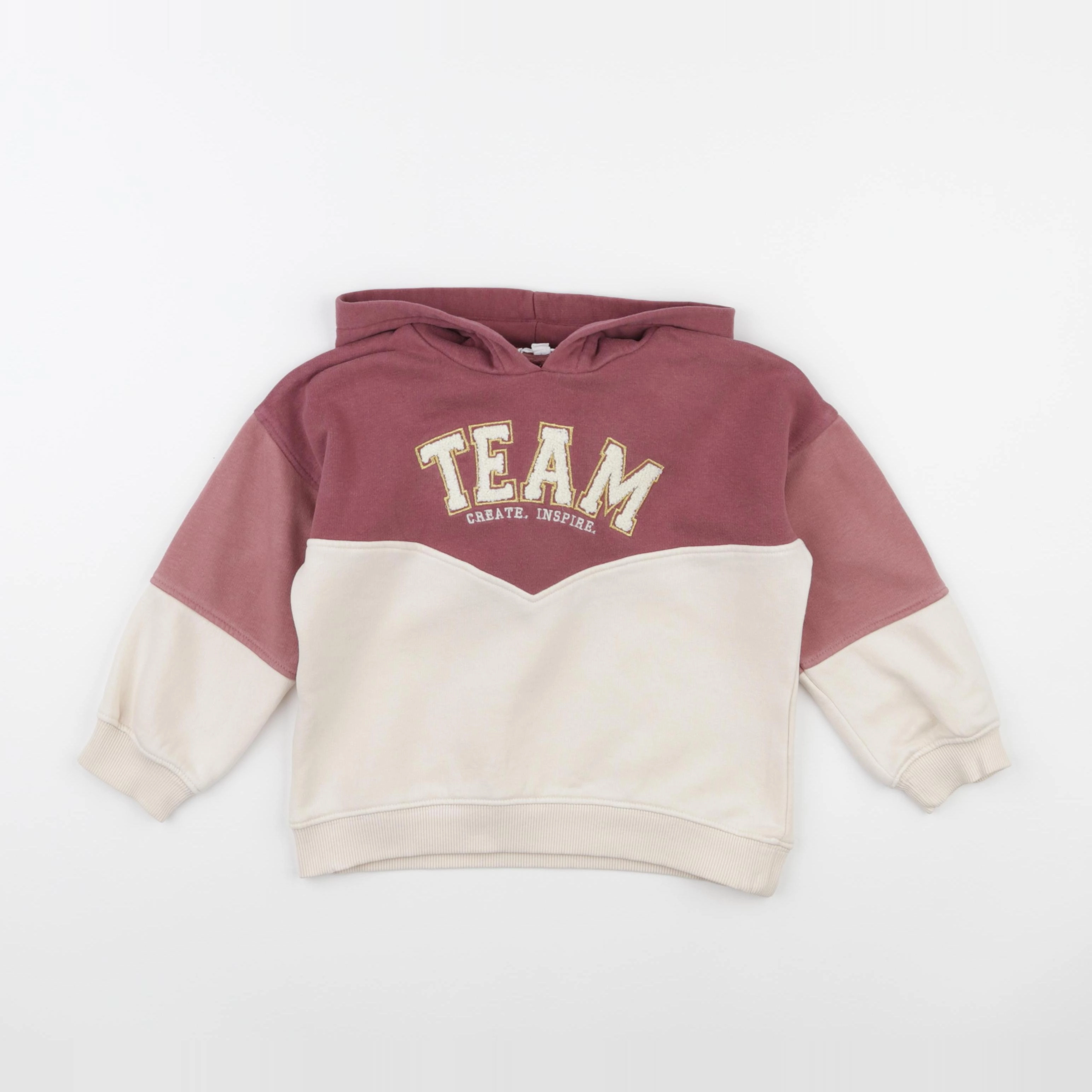 Vertbaudet - sweat blanc - 5 ans