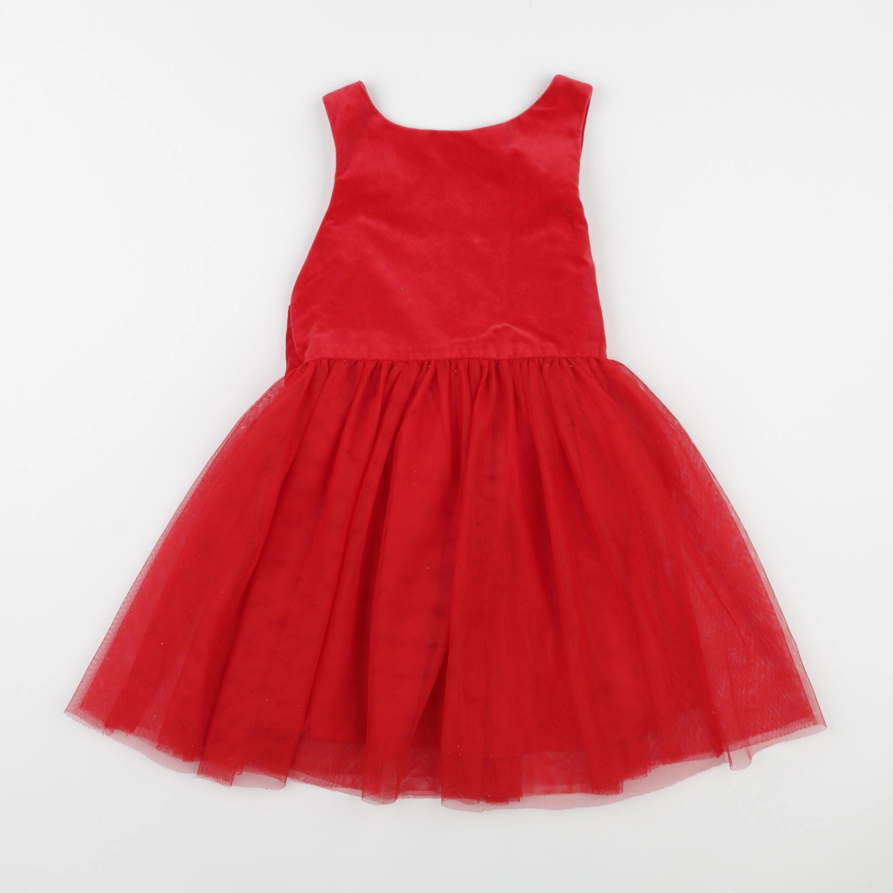 Vertbaudet - robe rouge - 5 ans