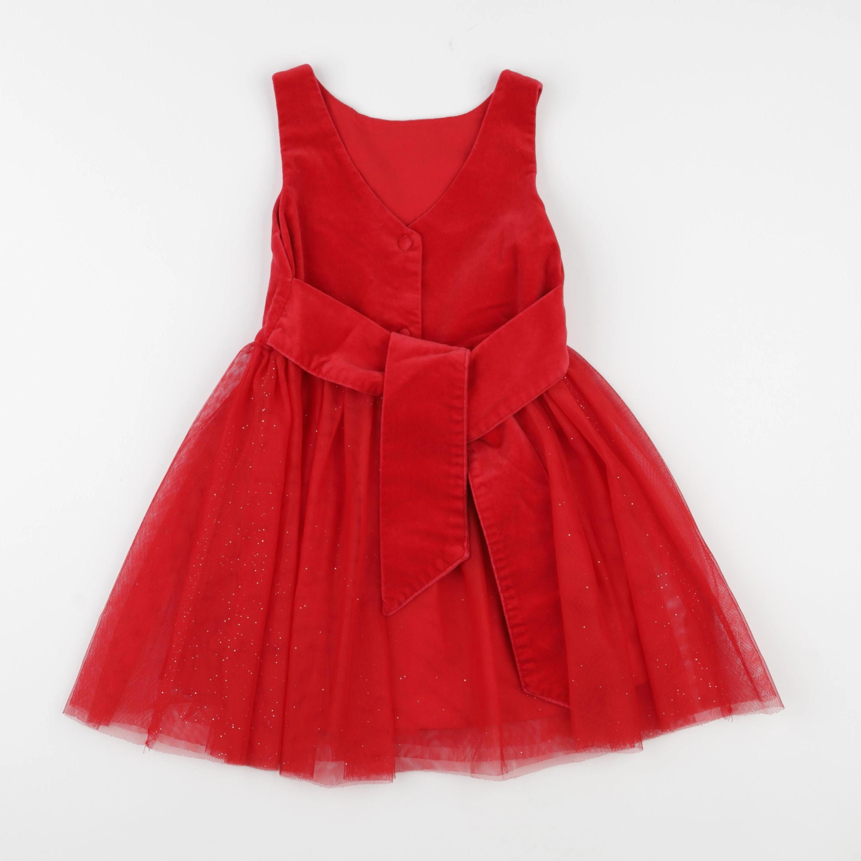 Vertbaudet - robe rouge - 5 ans
