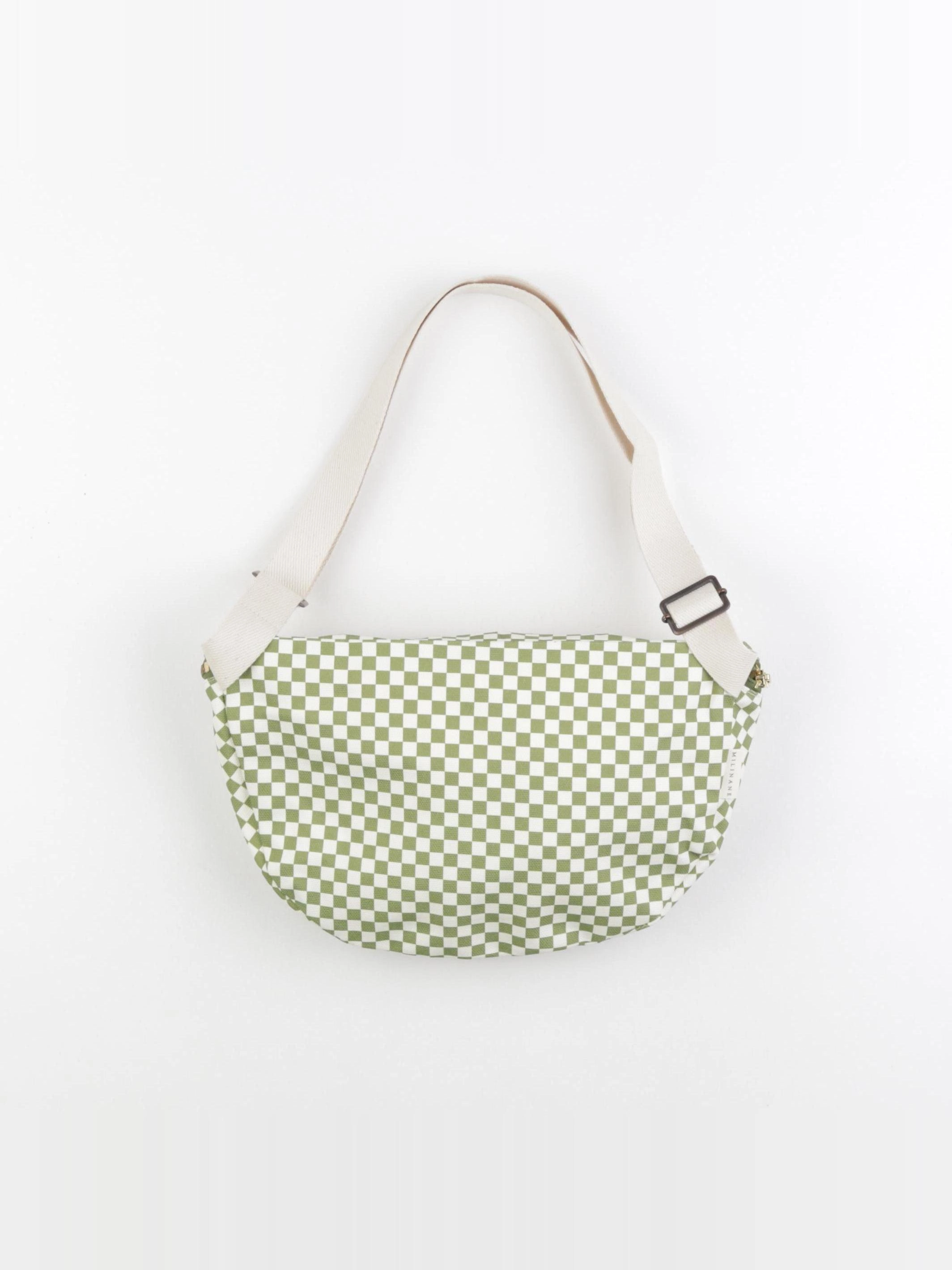 Milinane - Sac banane XL DAMIER - 31x18x9 cm