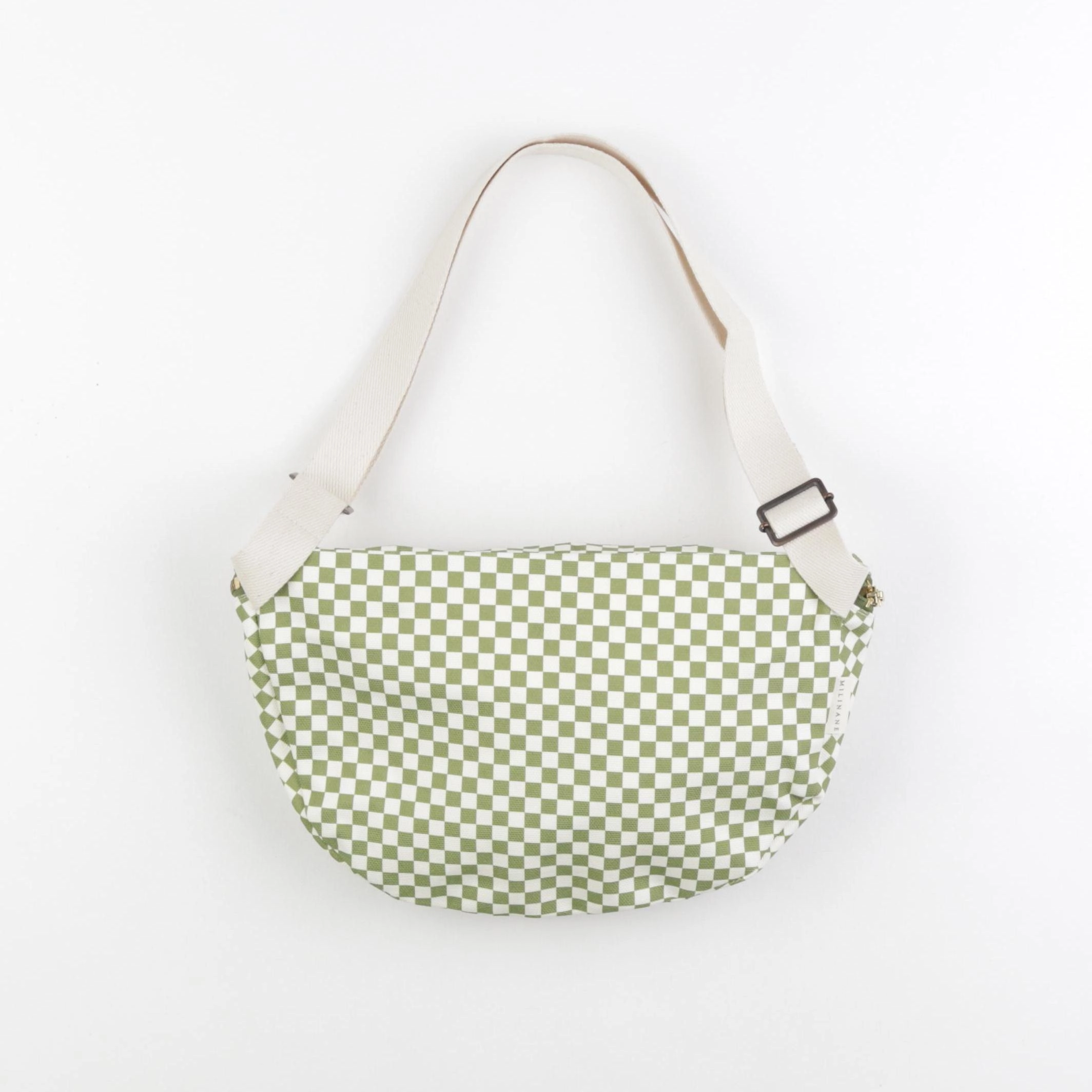 Milinane - Sac banane XL DAMIER - 31x18x9 cm