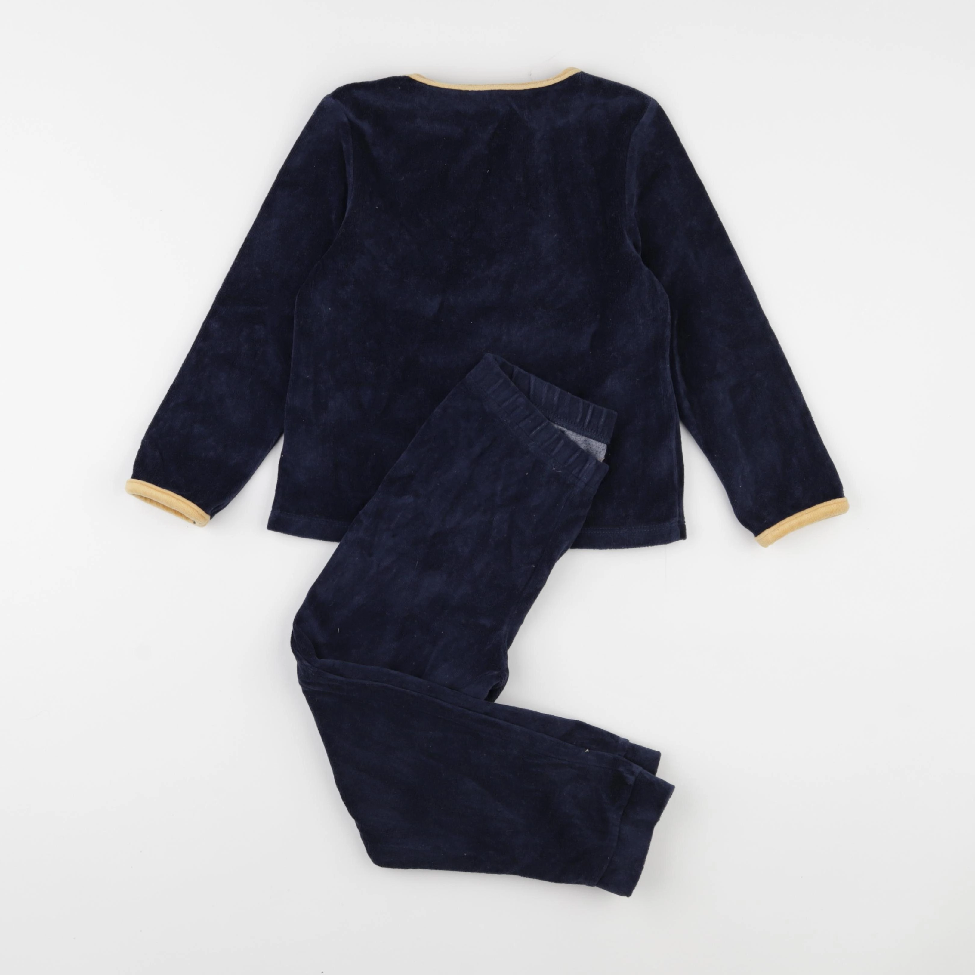 Vertbaudet - pyjama velours bleu - 6 ans