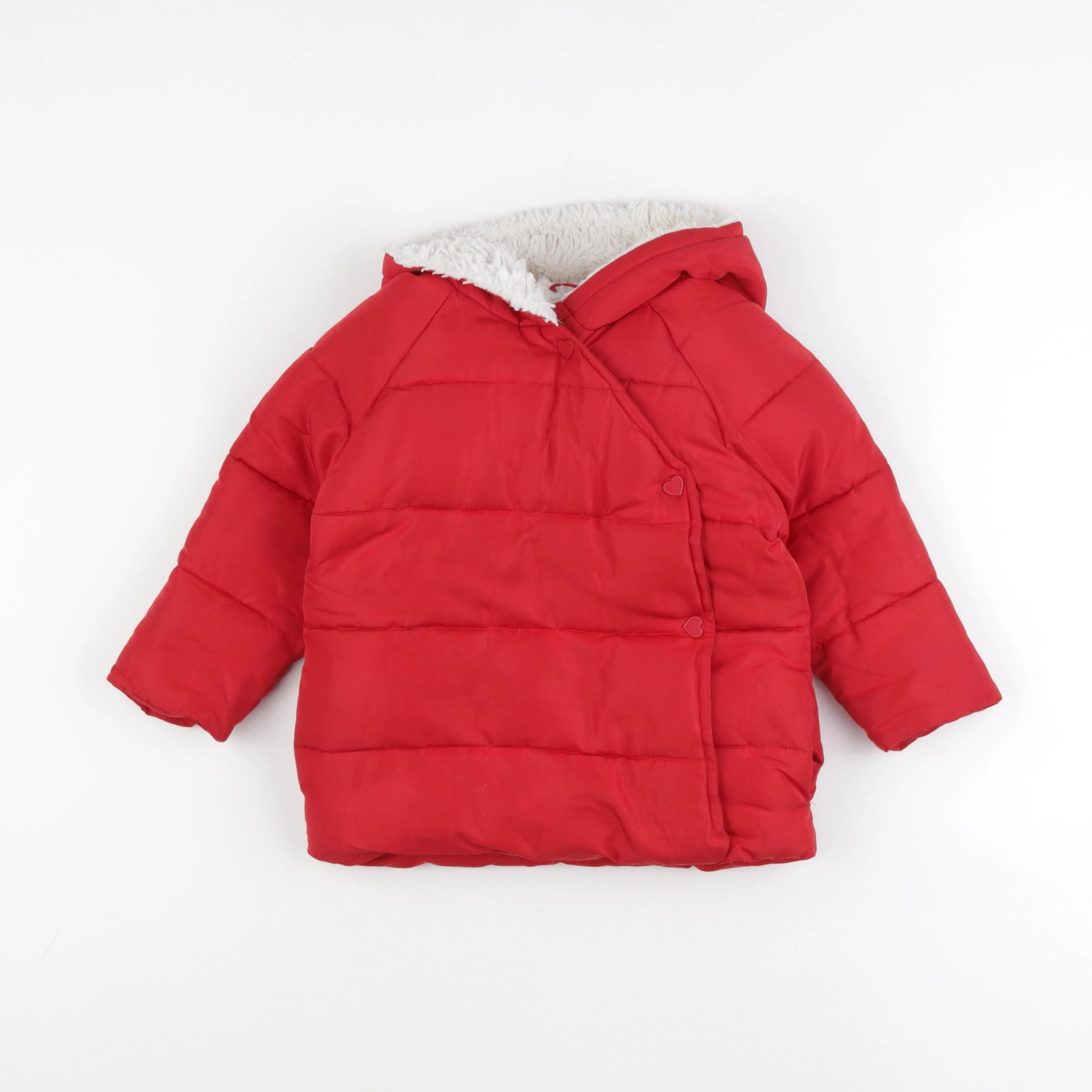 Vertbaudet - doudoune rouge - 3 ans