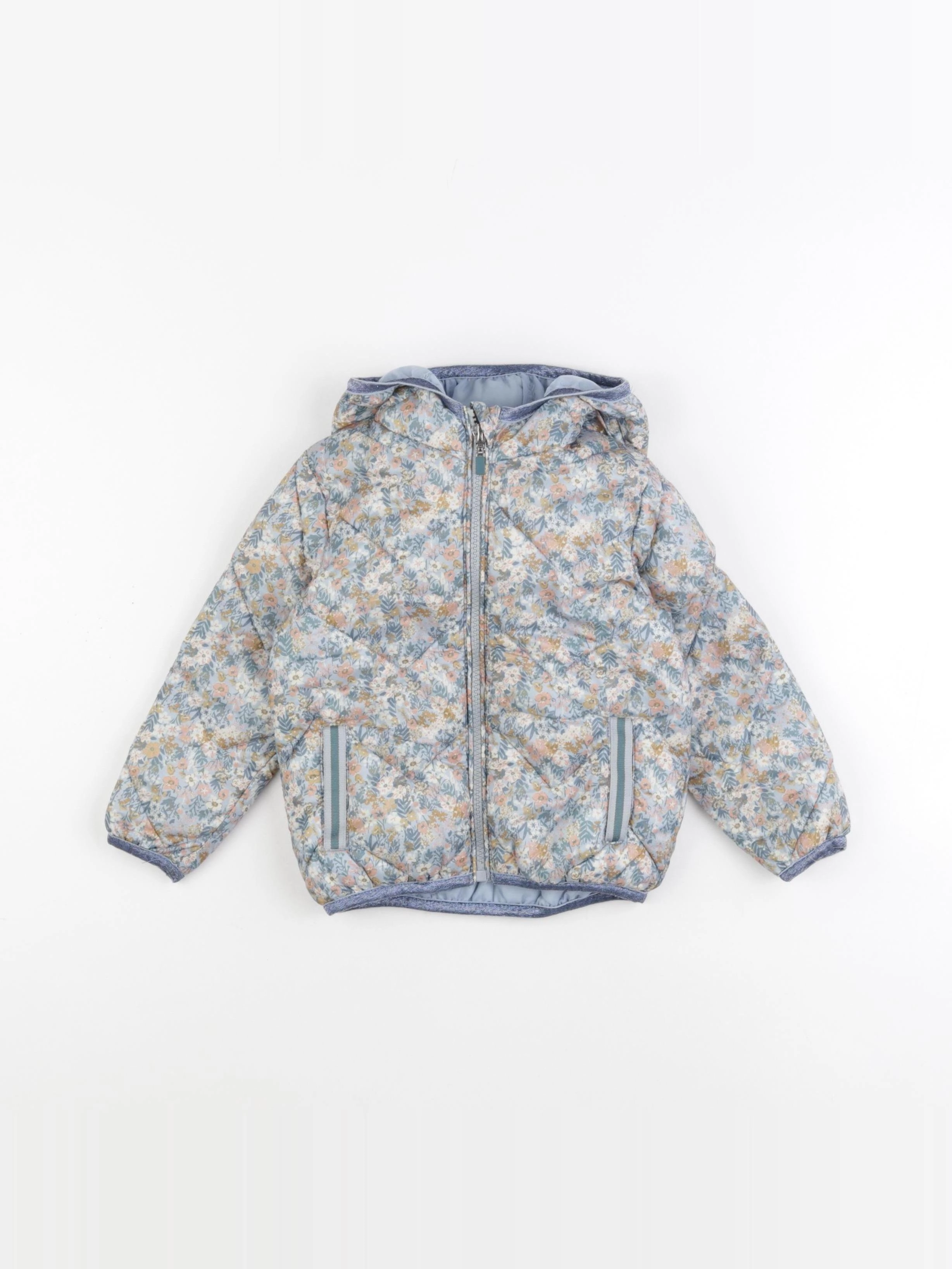 Vertbaudet - doudoune rose, bleu - 2 ans