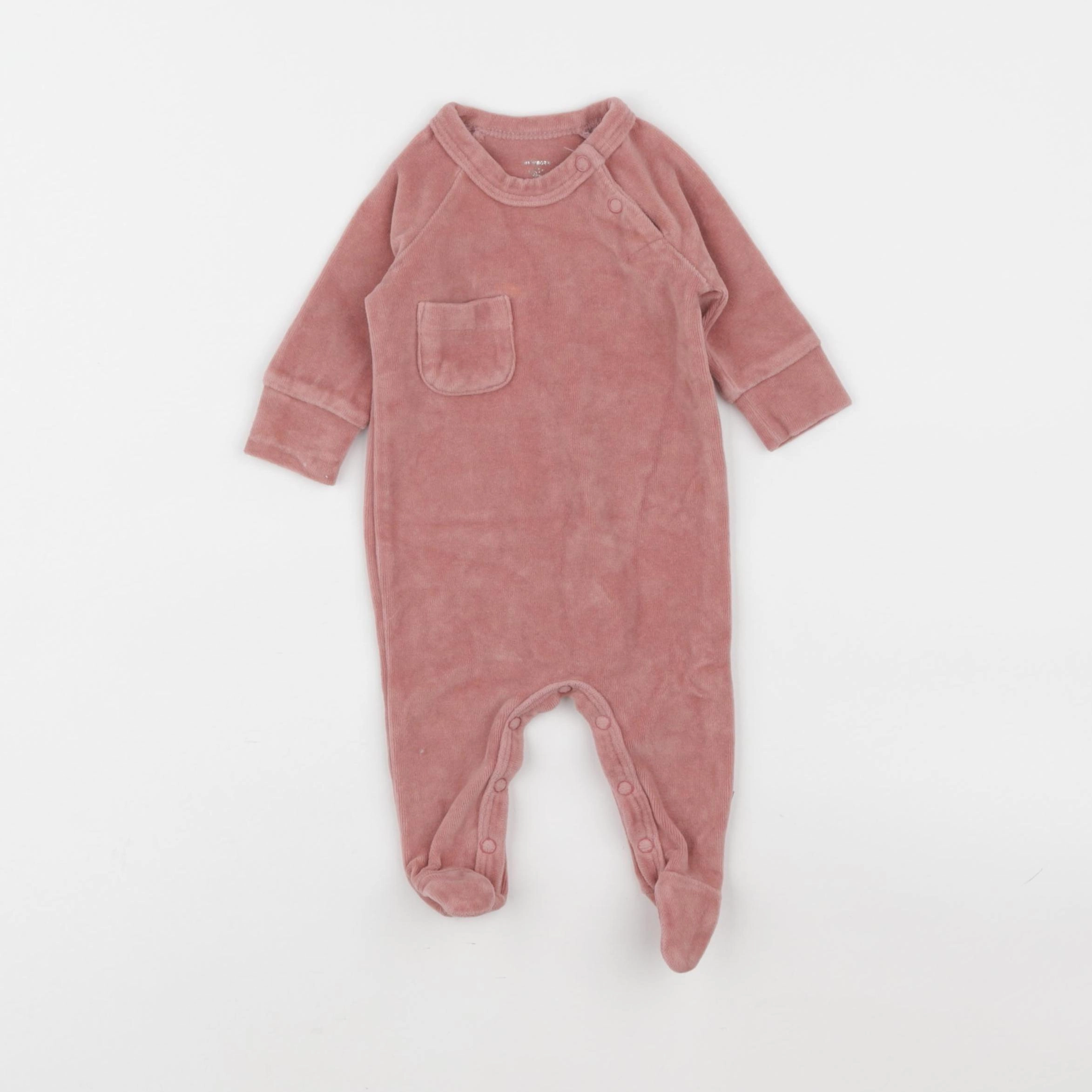 Fresk - pyjama velours rose - 3 mois