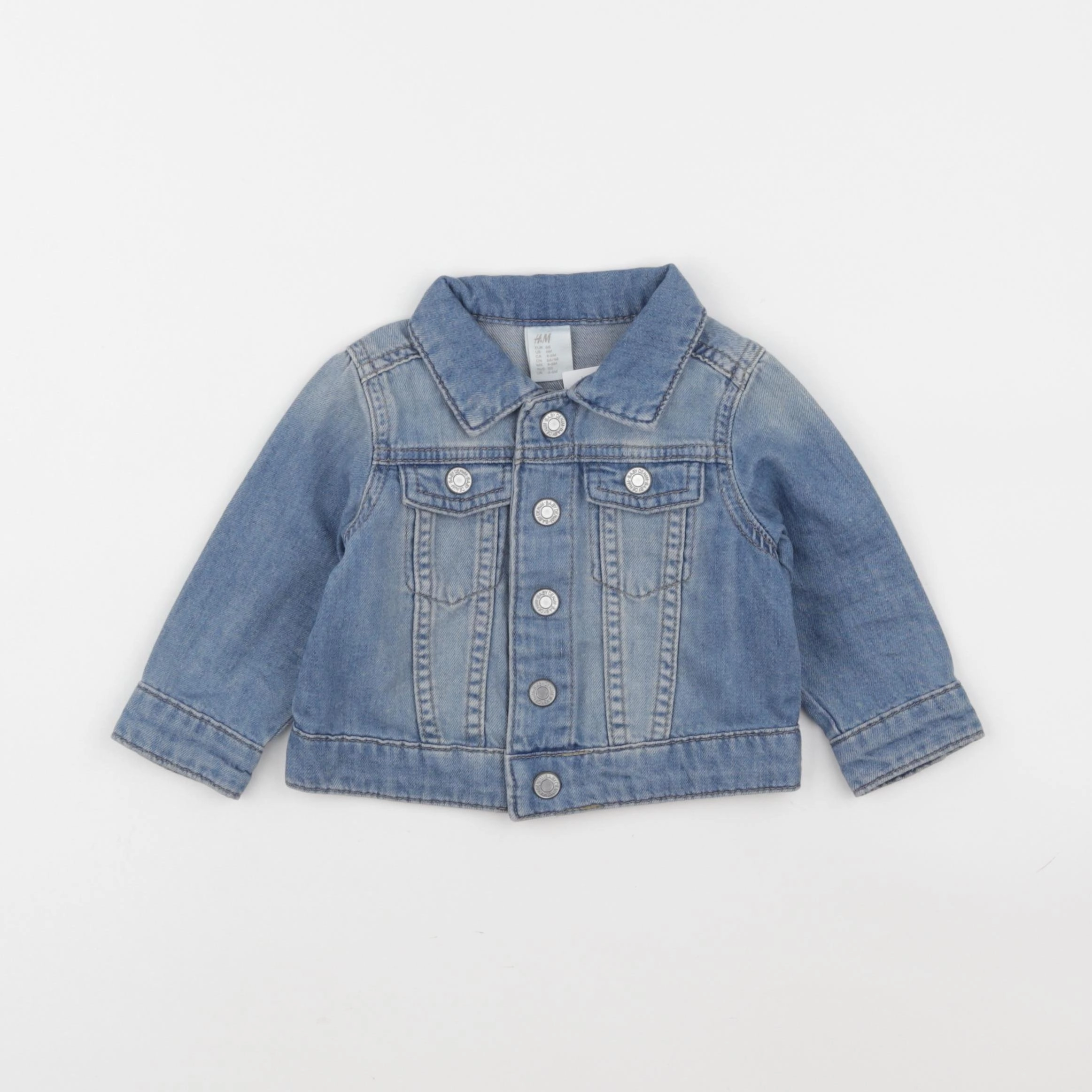 H&M - veste bleu - 6 mois