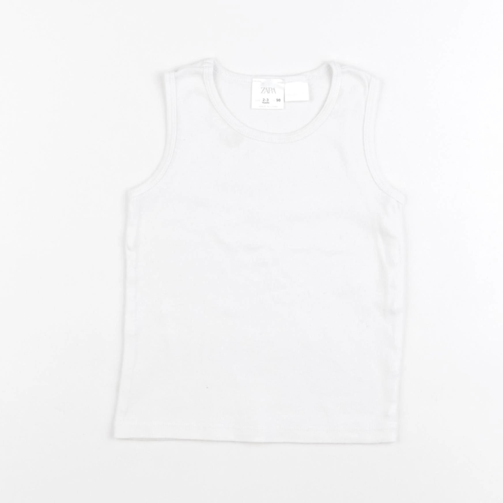 Zara - maillot de corps blanc - 2/3 ans