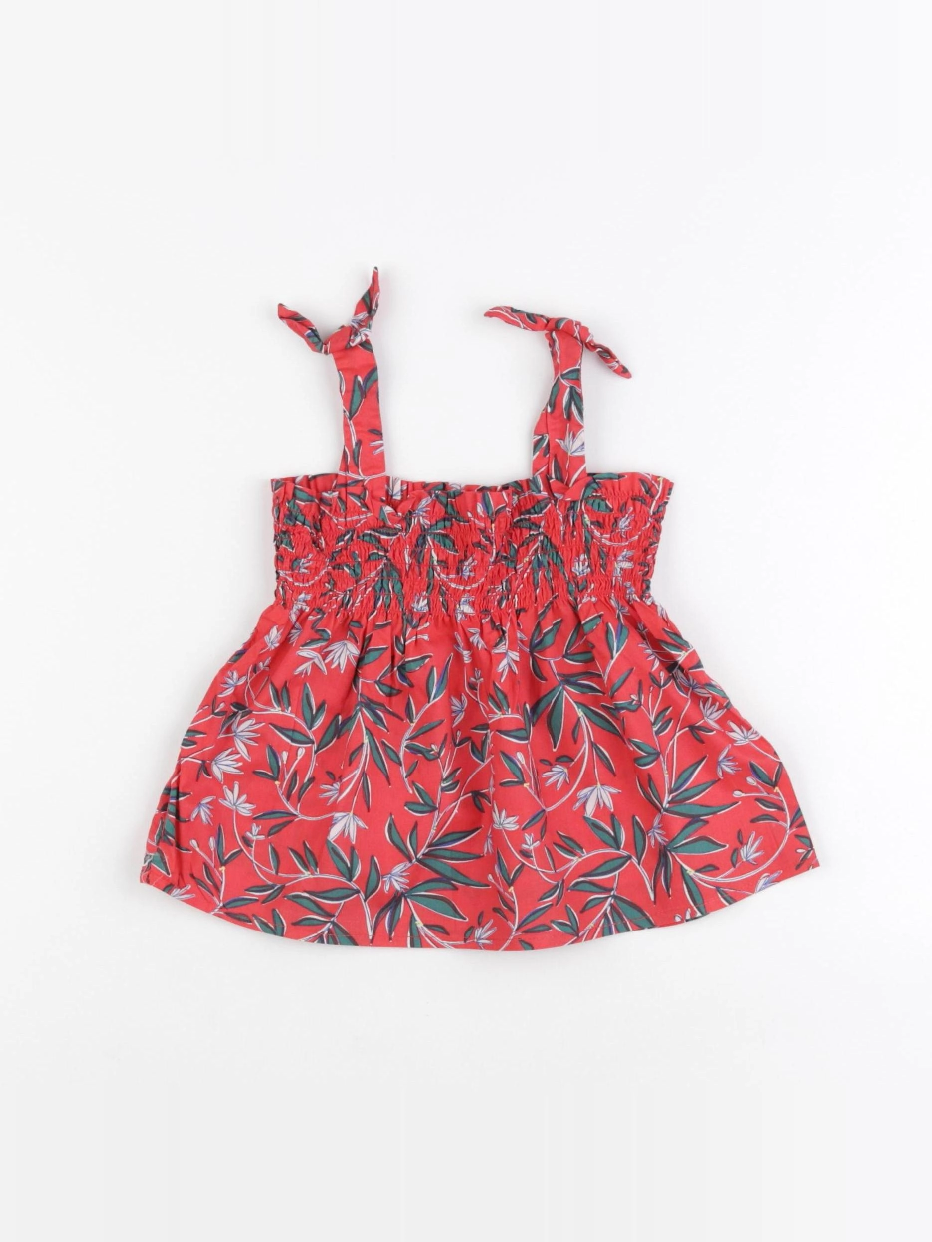 Vertbaudet - blouse rouge - 2 ans