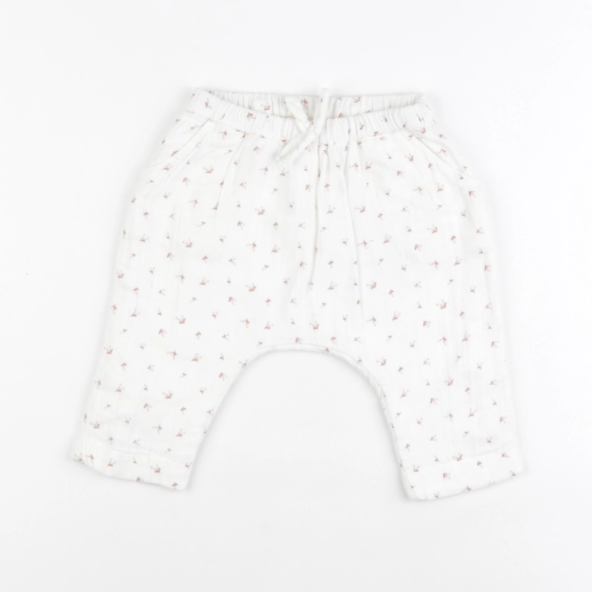 Vertbaudet - pantalon blanc - 9 mois