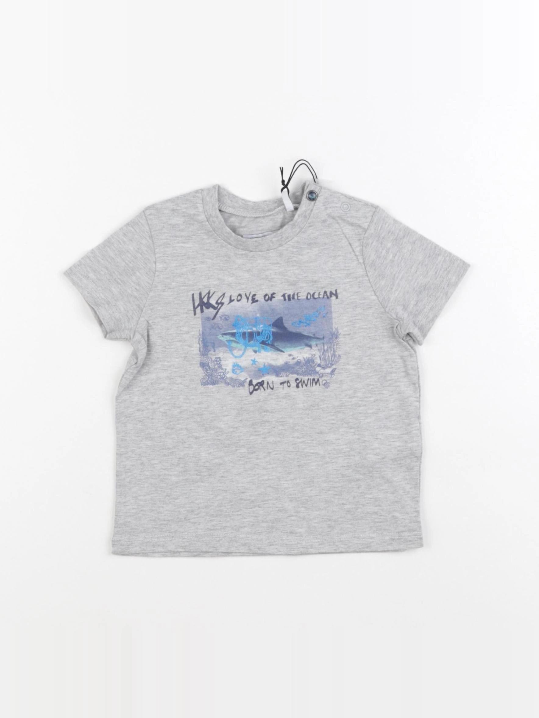 IKKS - tee-shirt gris - 12 mois
