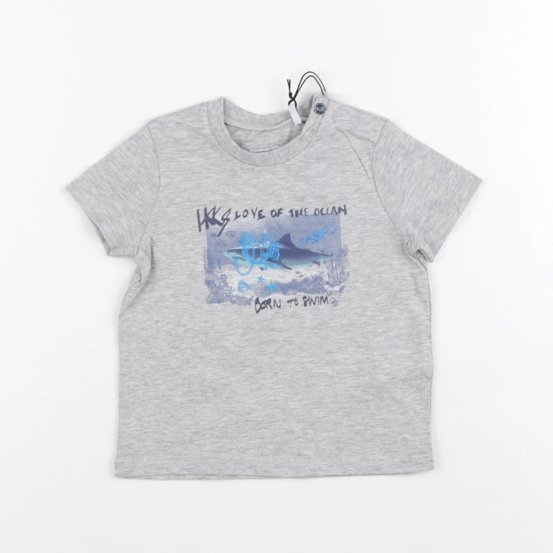 IKKS - tee-shirt gris - 12 mois