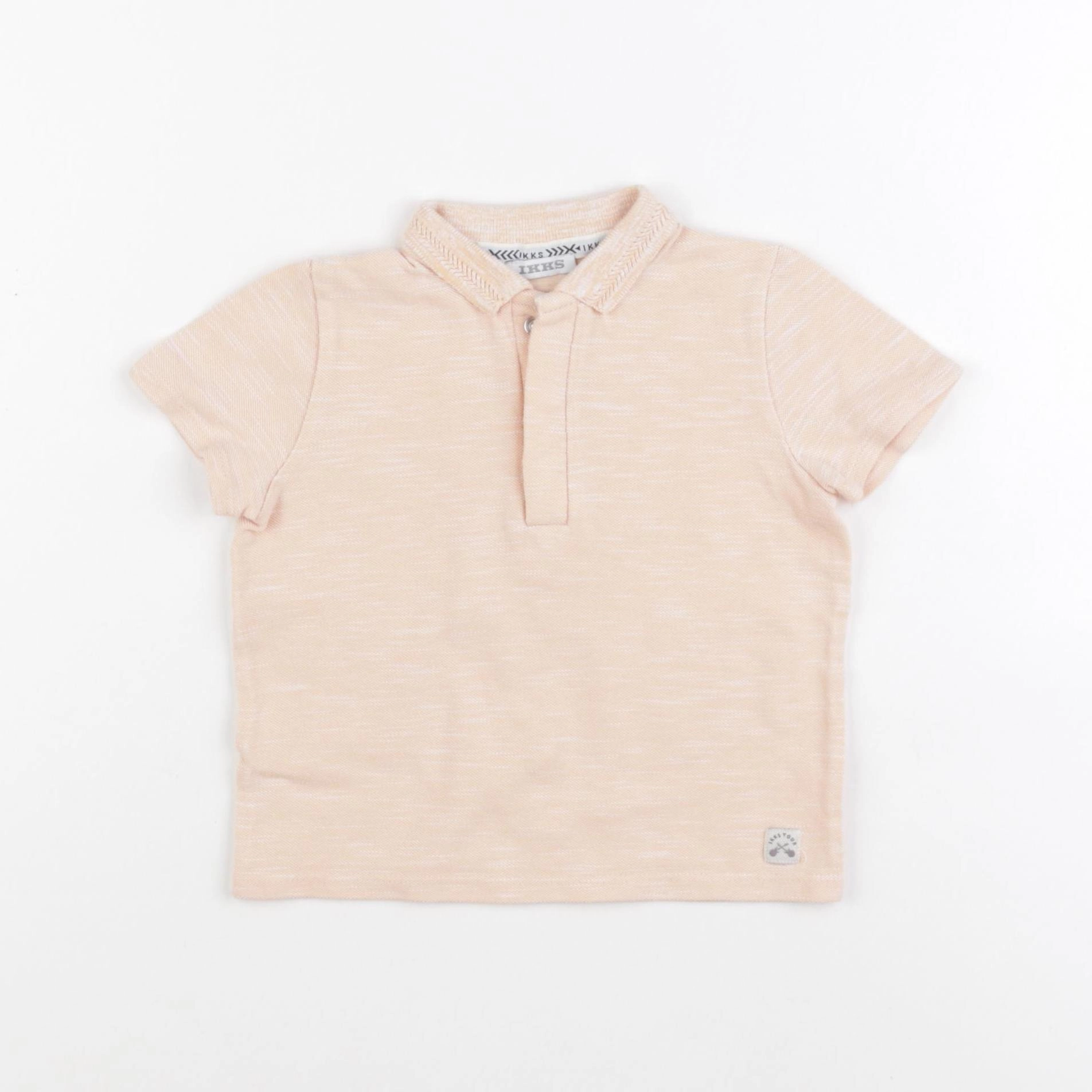 IKKS - polo imprimé au dos orange - 18 mois