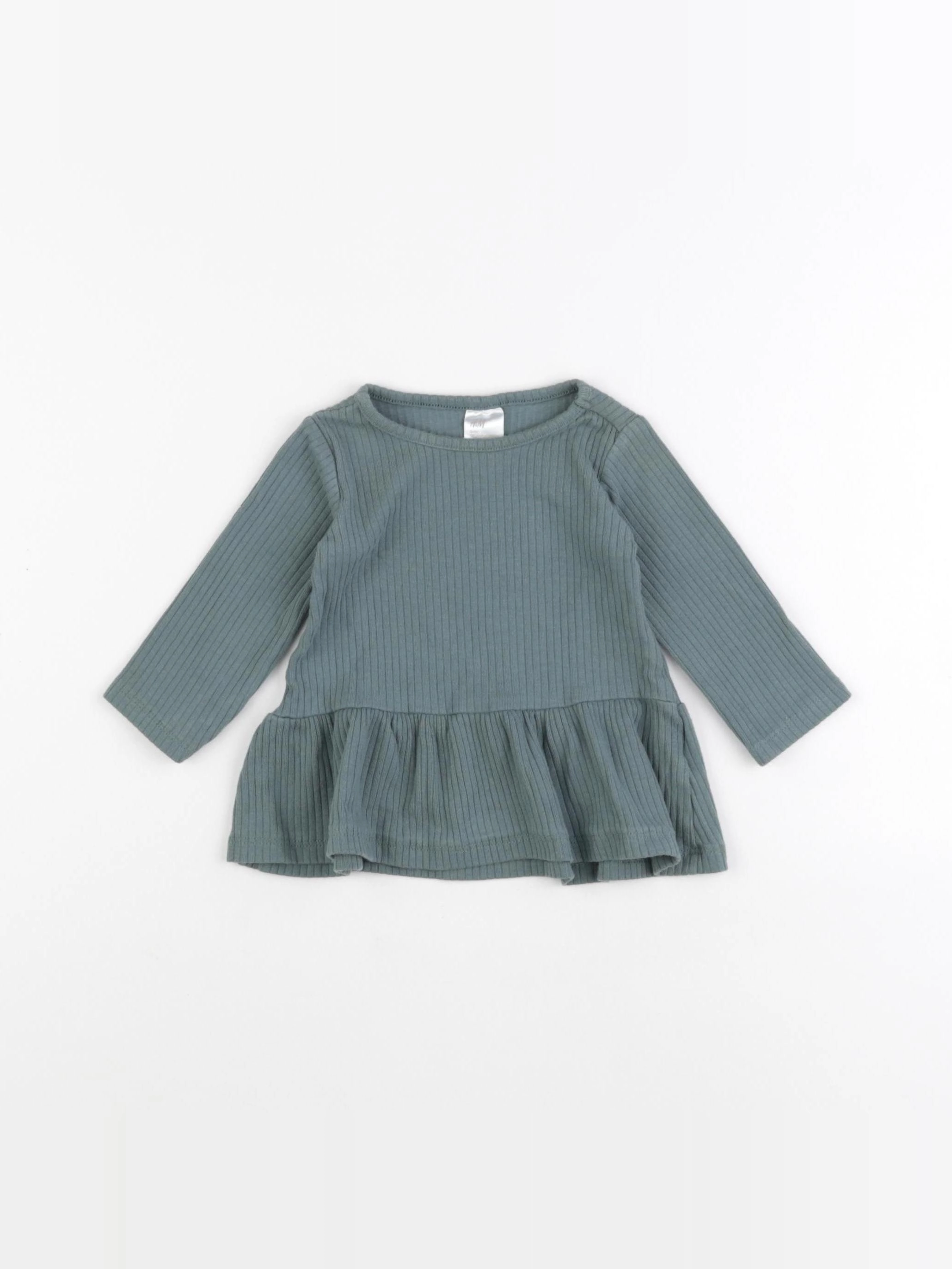 H&M - tee-shirt vert - 1/3 mois