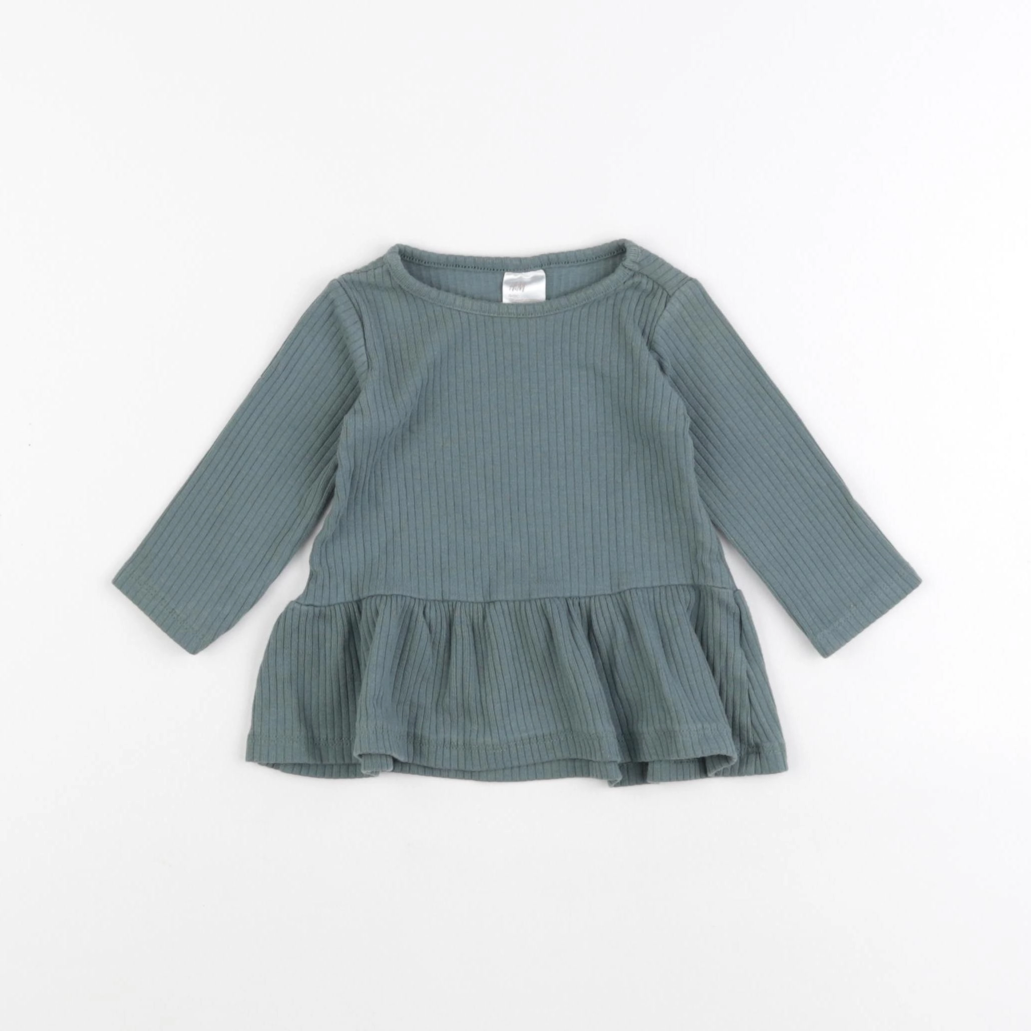 H&M - tee-shirt vert - 1/3 mois