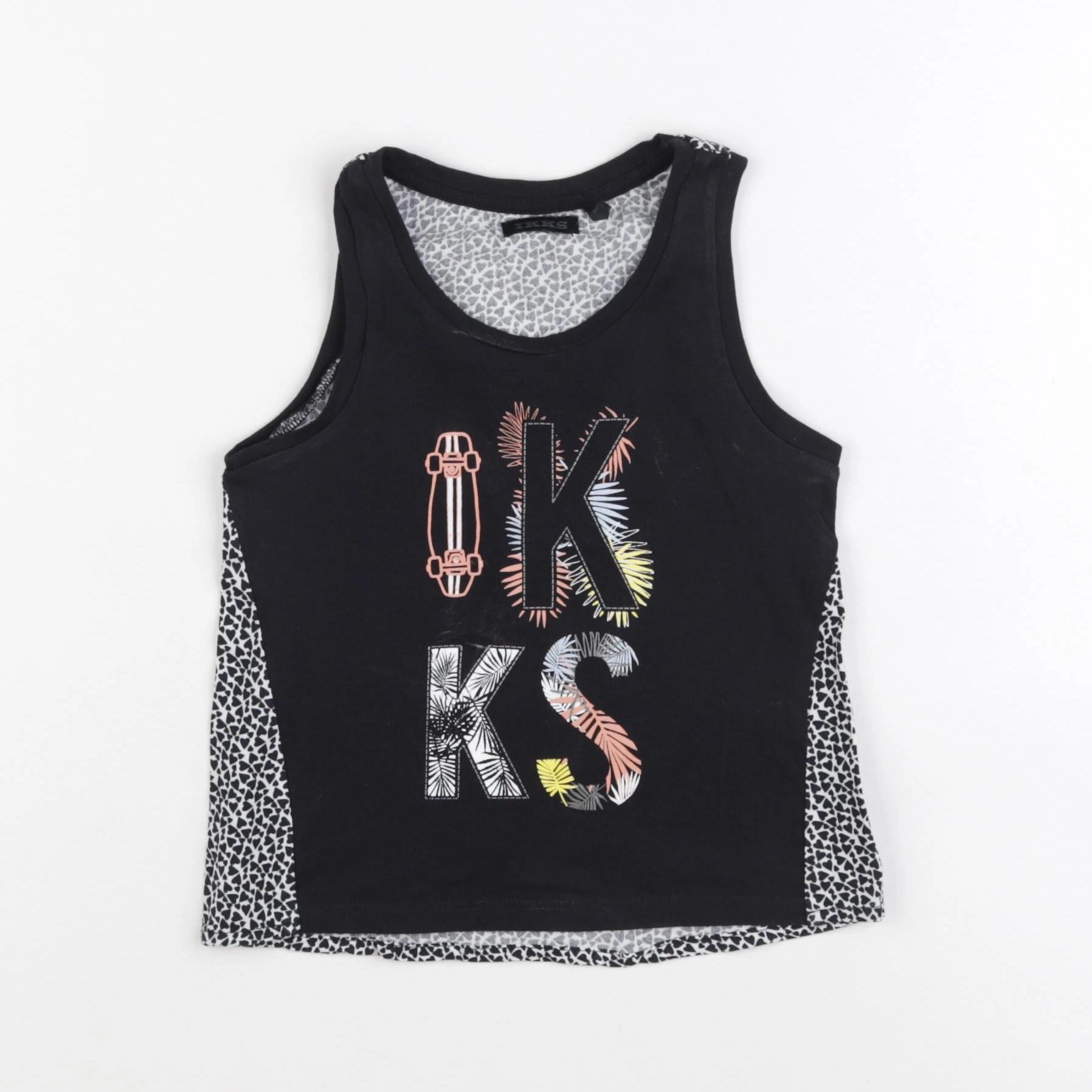 IKKS - débardeur noir - 4 ans