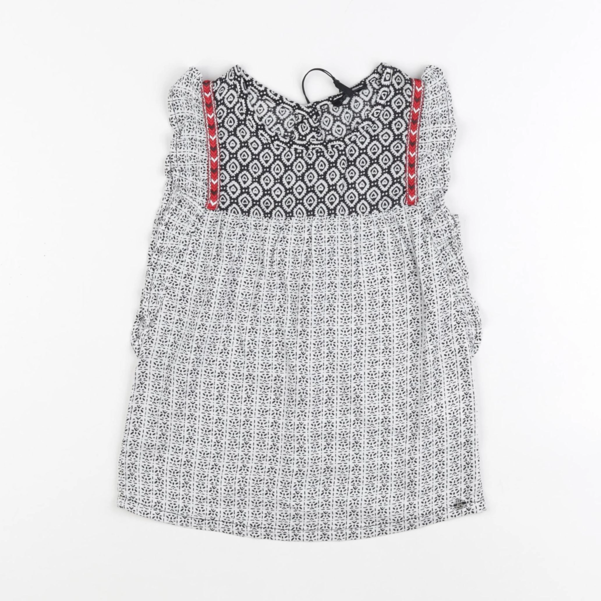 IKKS - blouse blanc, noir - 4 ans