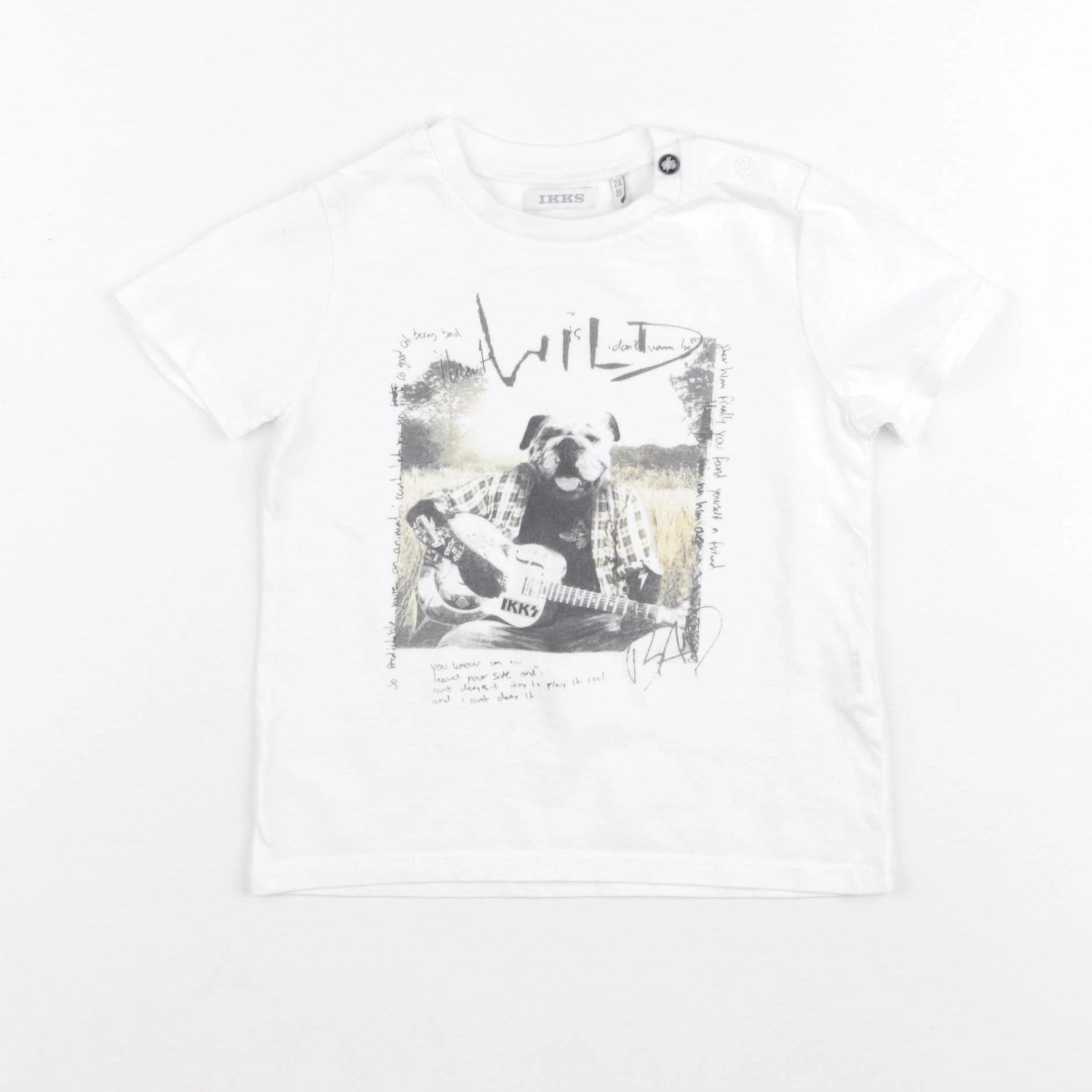 IKKS - tee-shirt blanc - 2 ans
