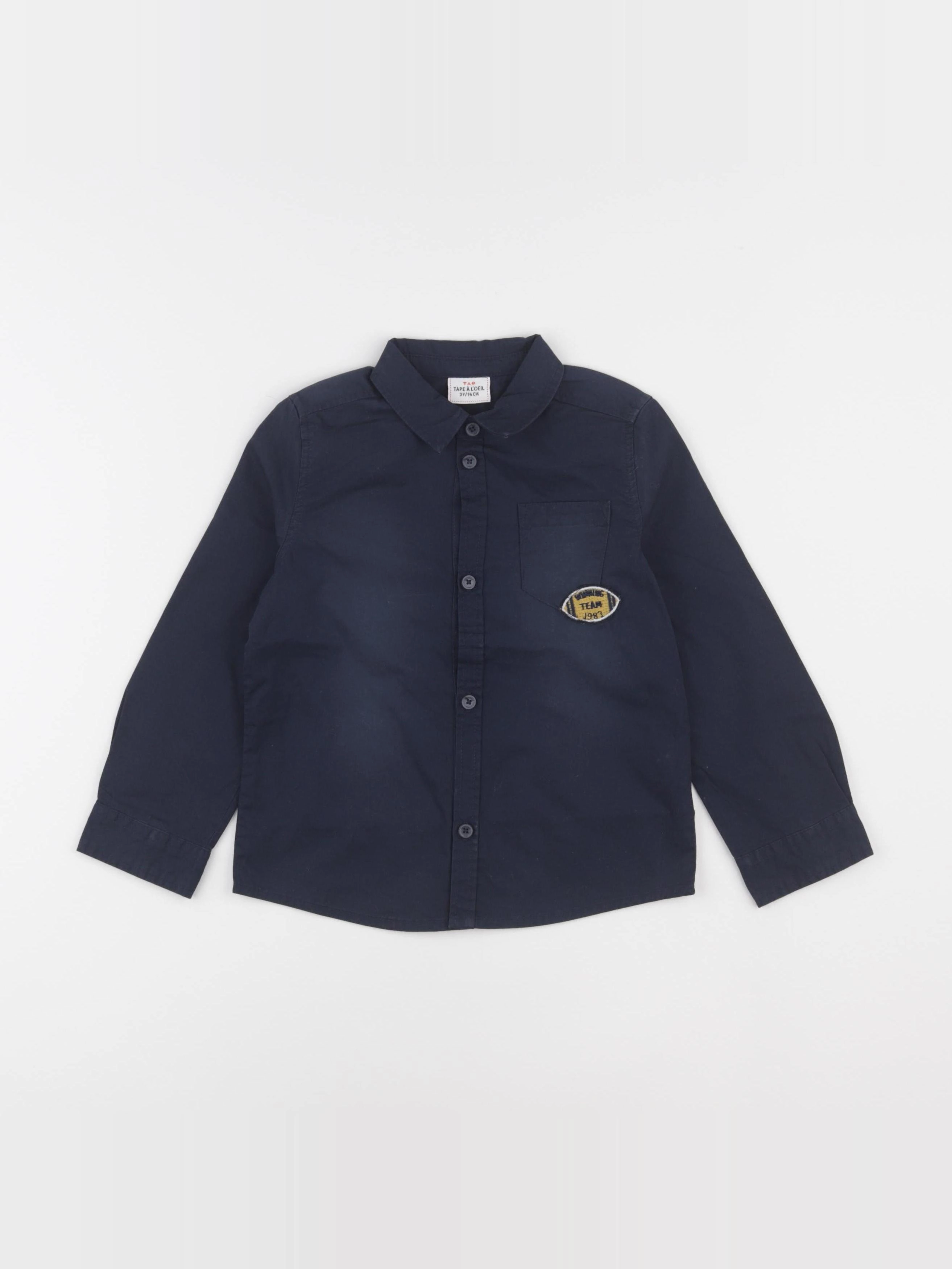 Tape à l'oeil - chemise bleu - 3 ans