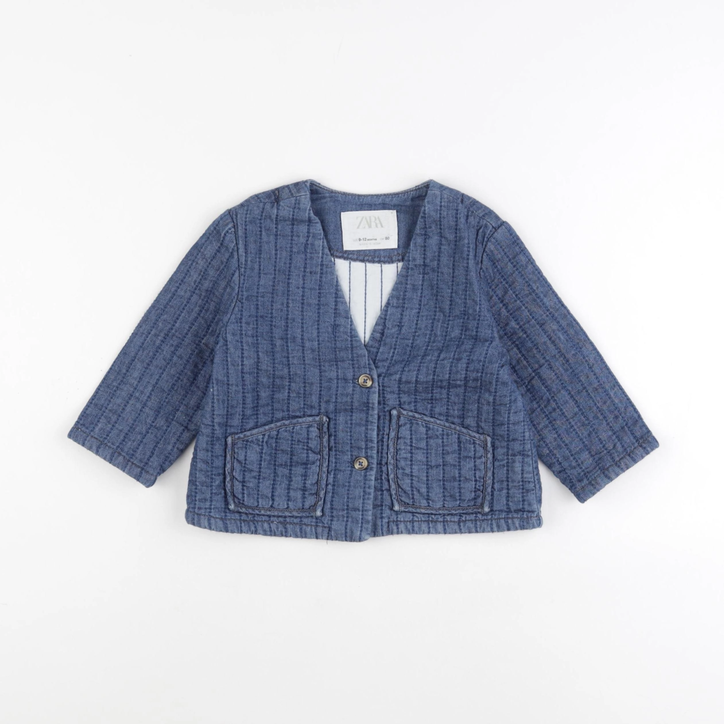 Zara - veste bleu - 9/12 mois