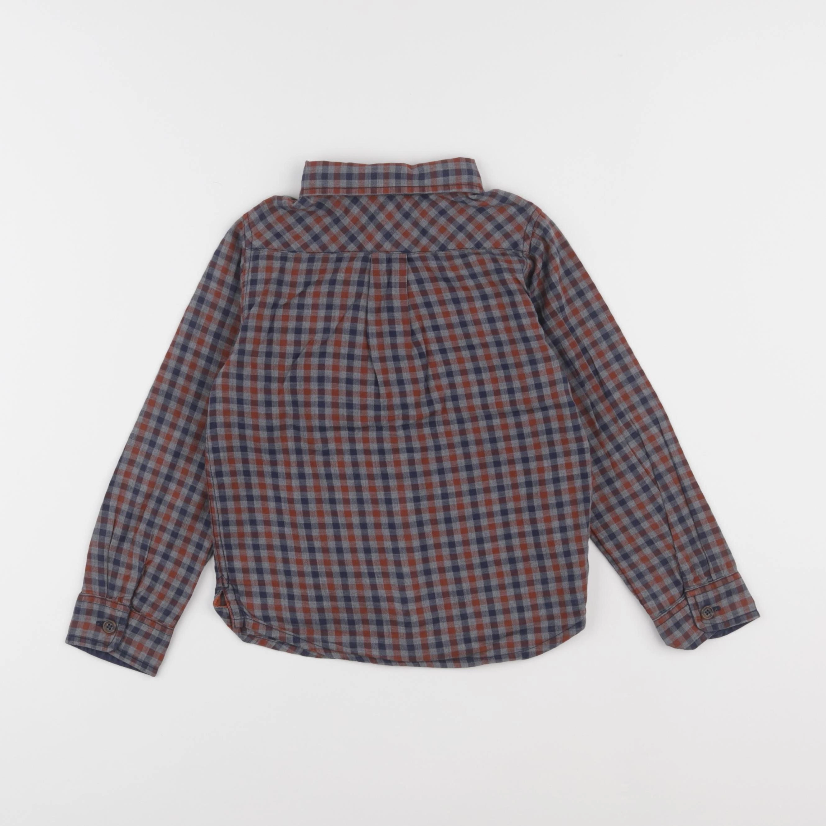 Jacadi - chemise rouge, bleu - 4 ans
