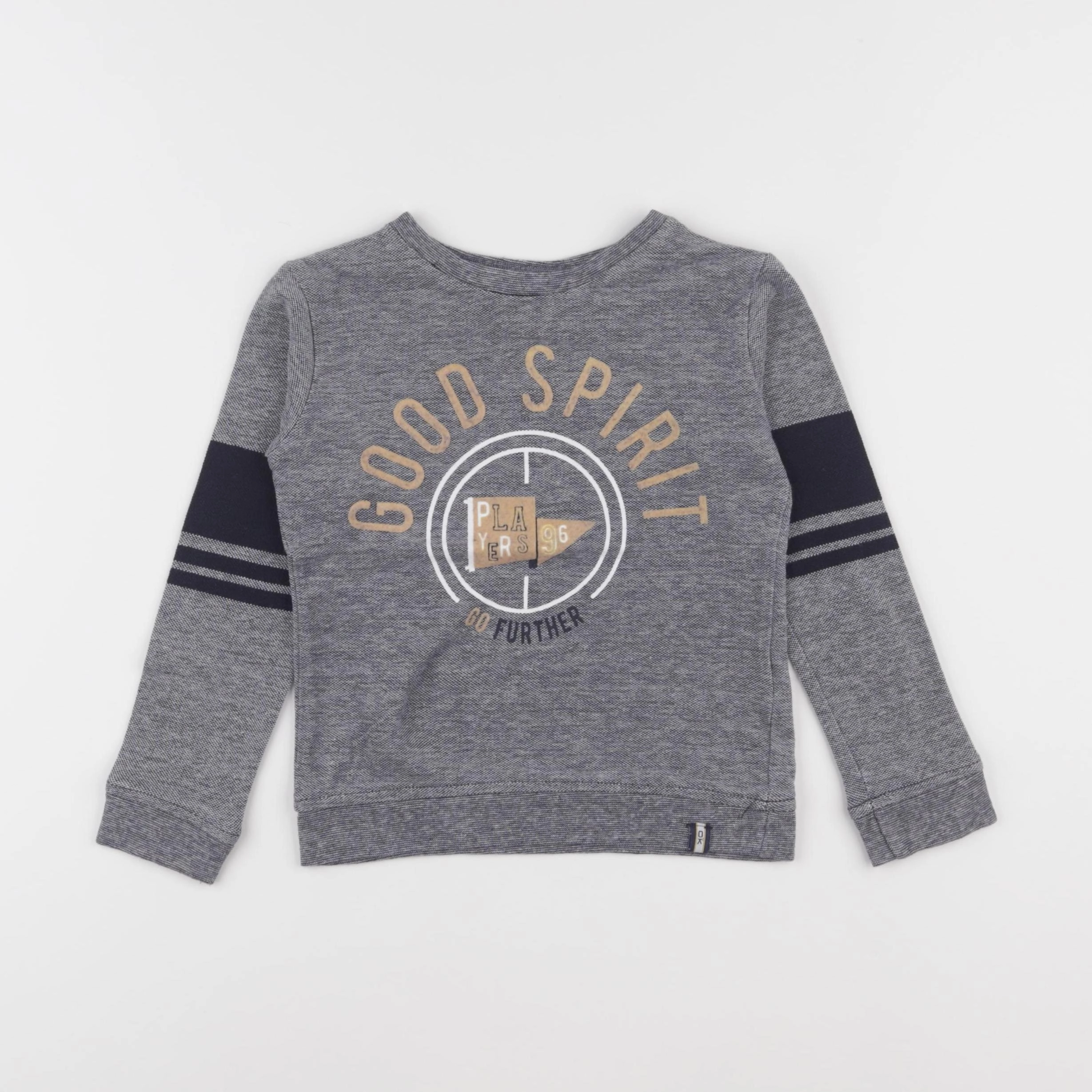 Okaidi - tee-shirt blanc, bleu - 3 ans