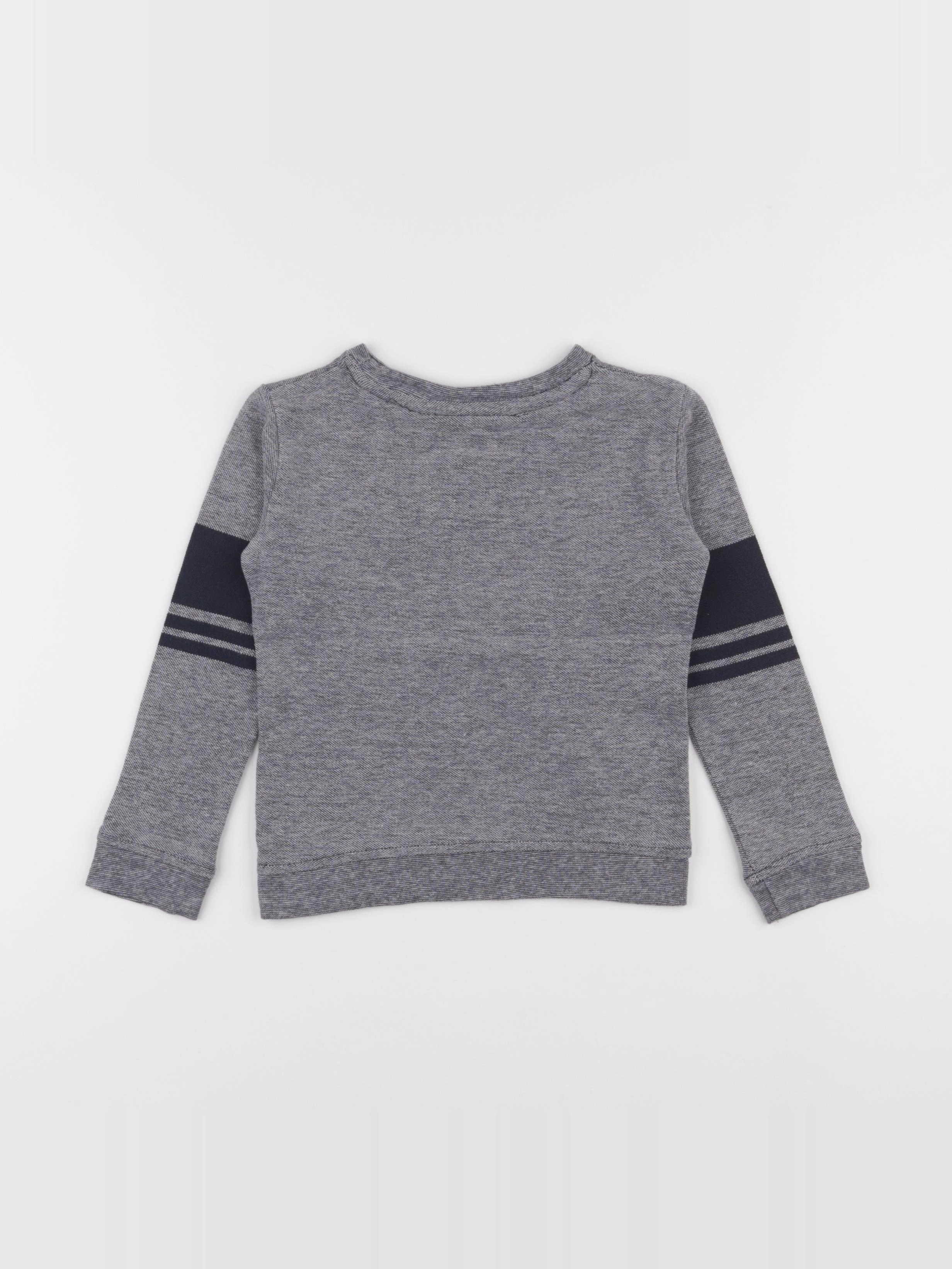 Okaidi - tee-shirt blanc, bleu - 3 ans