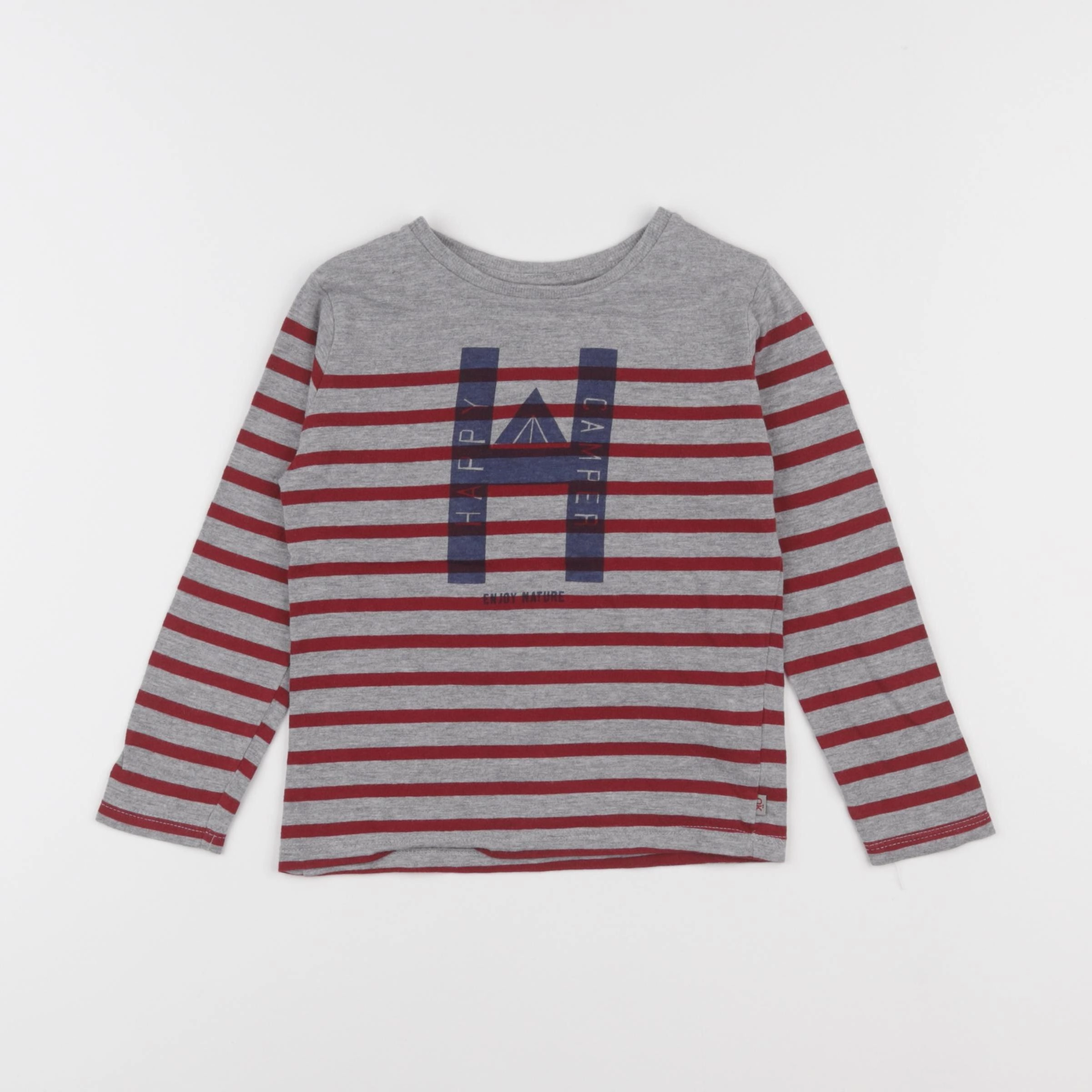 Okaidi - tee-shirt gris, rouge - 3 ans