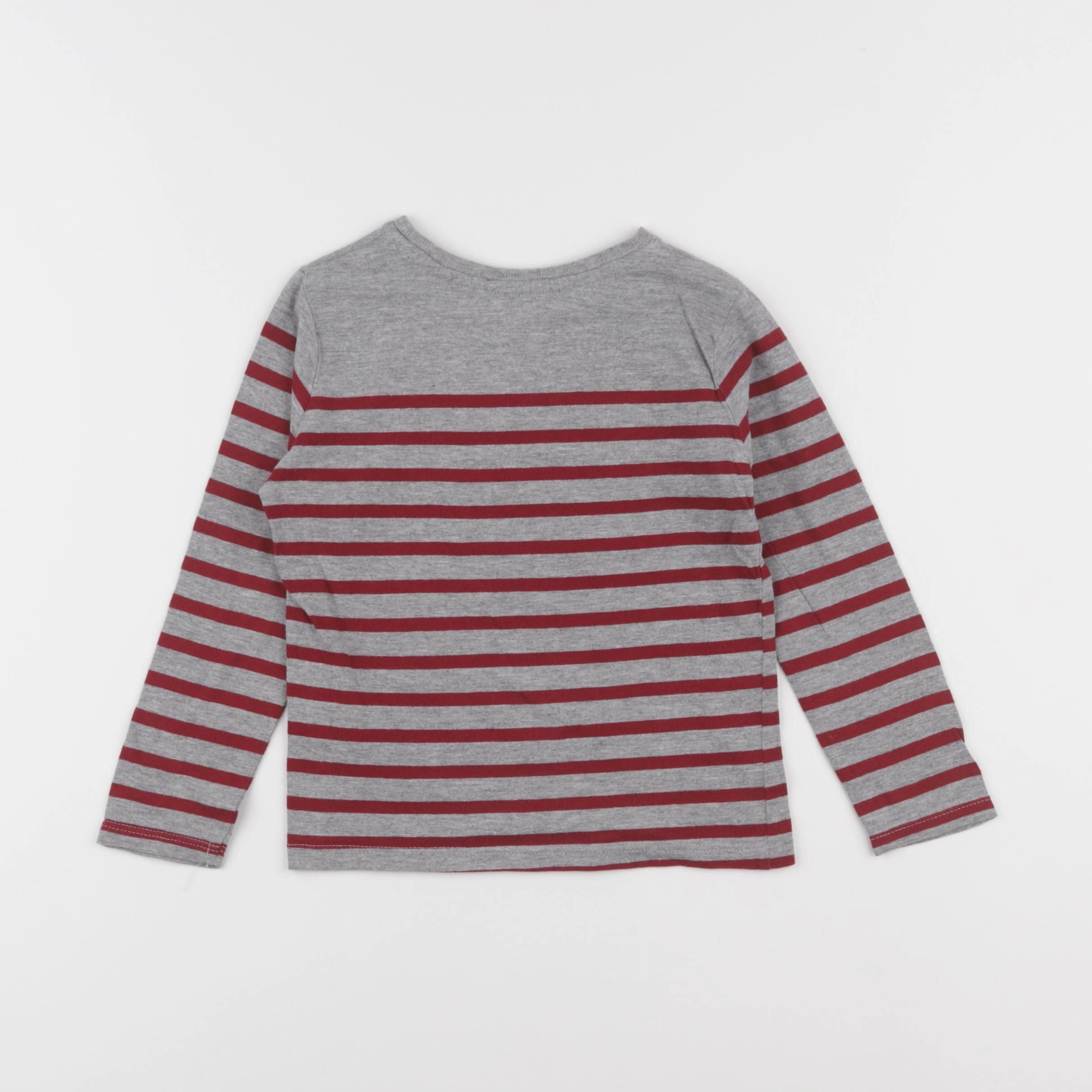 Okaidi - tee-shirt gris, rouge - 3 ans