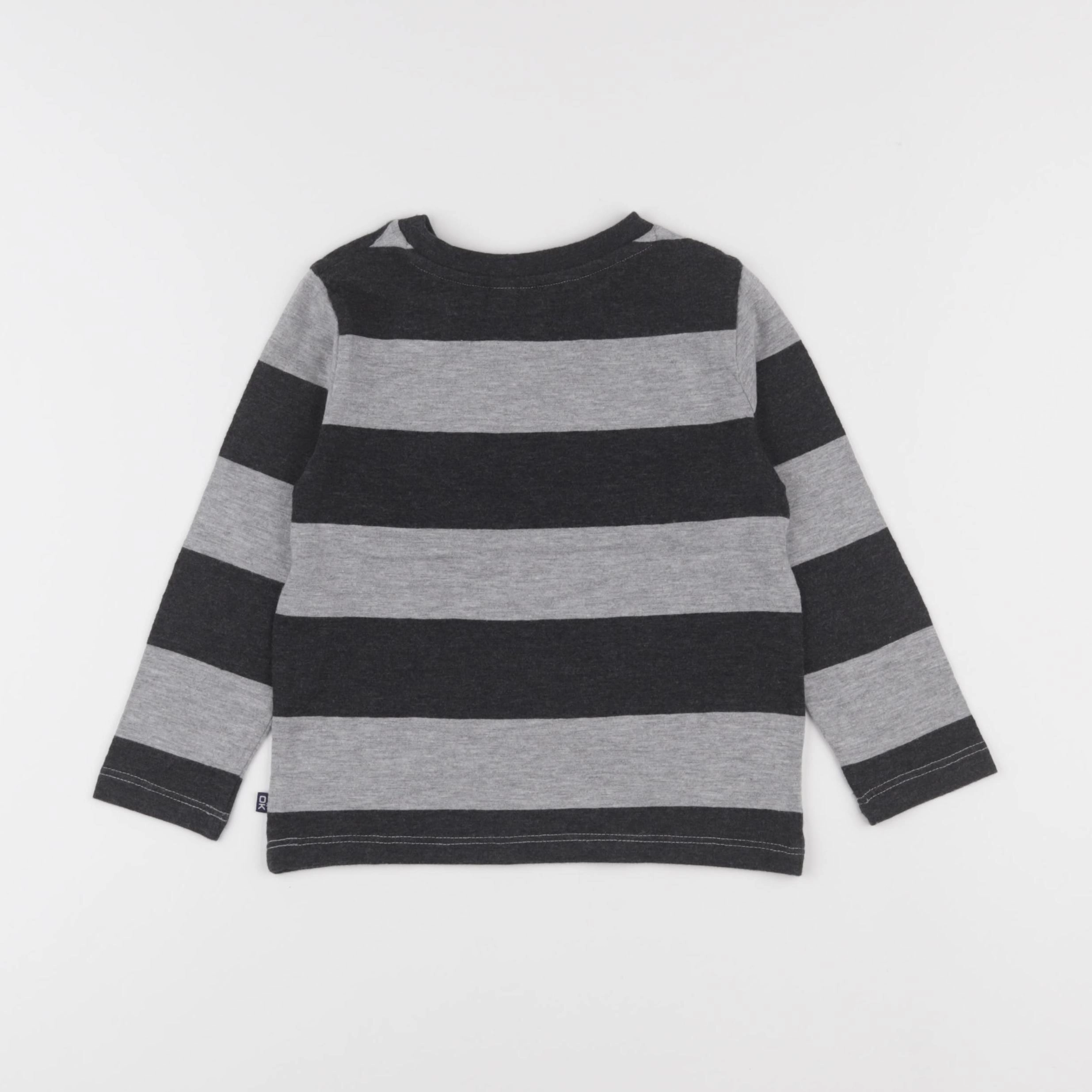 Okaidi - tee-shirt gris, noir - 3 ans