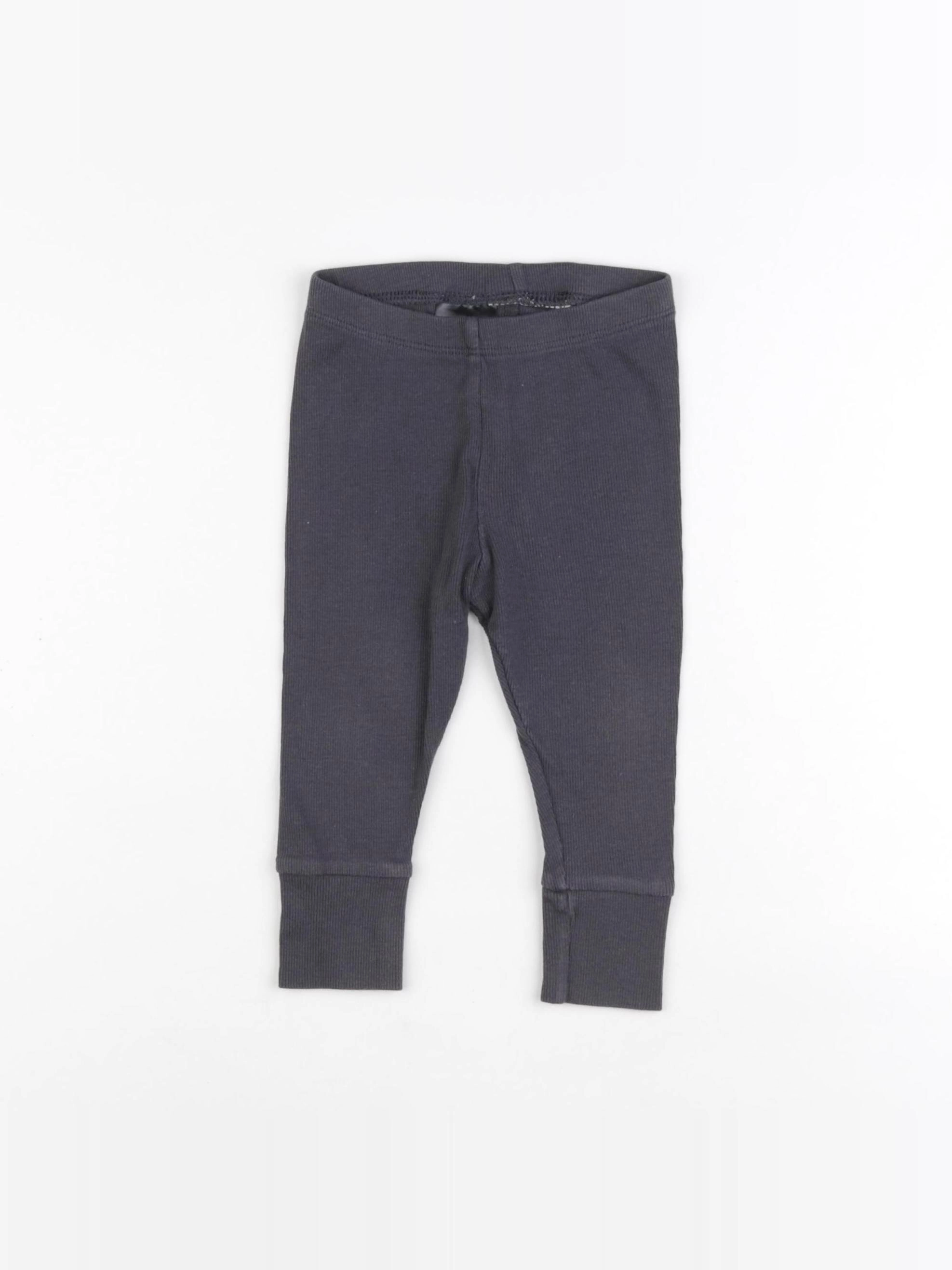 H&M - legging gris - 6/9 mois