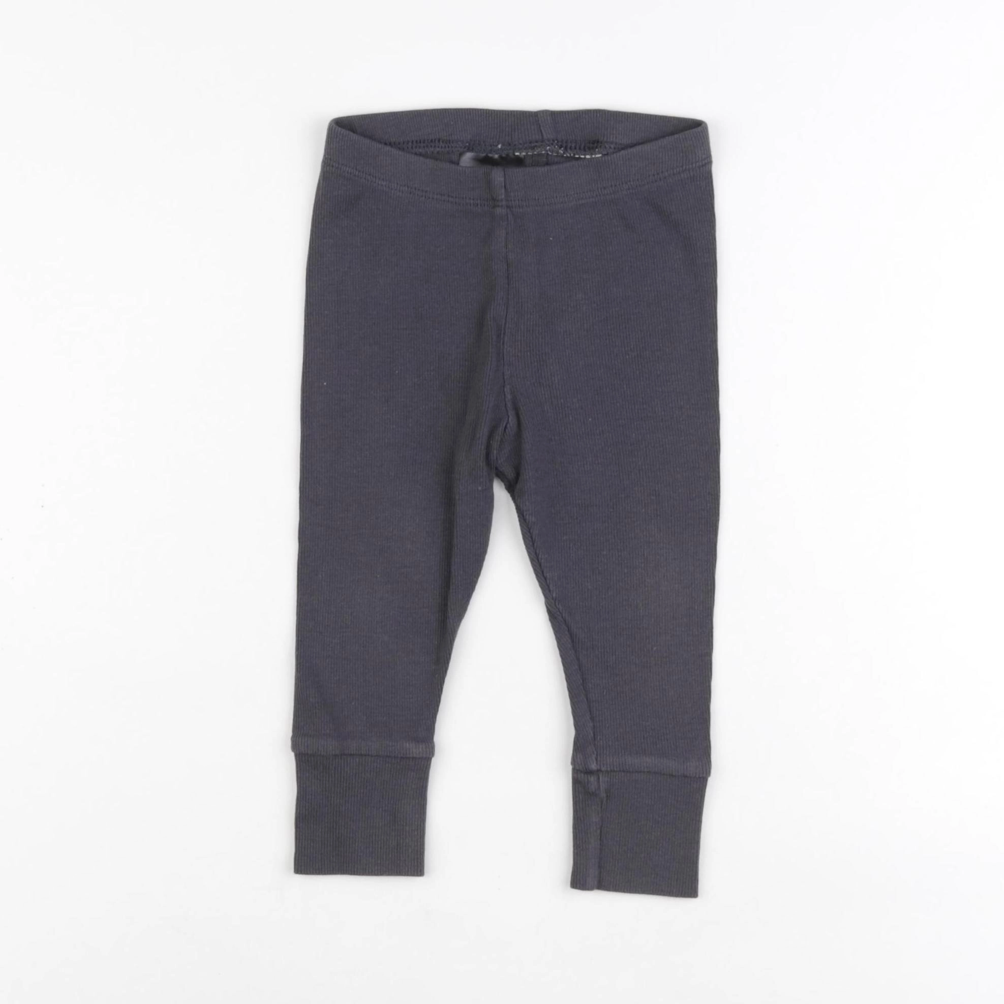 H&M - legging gris - 6/9 mois
