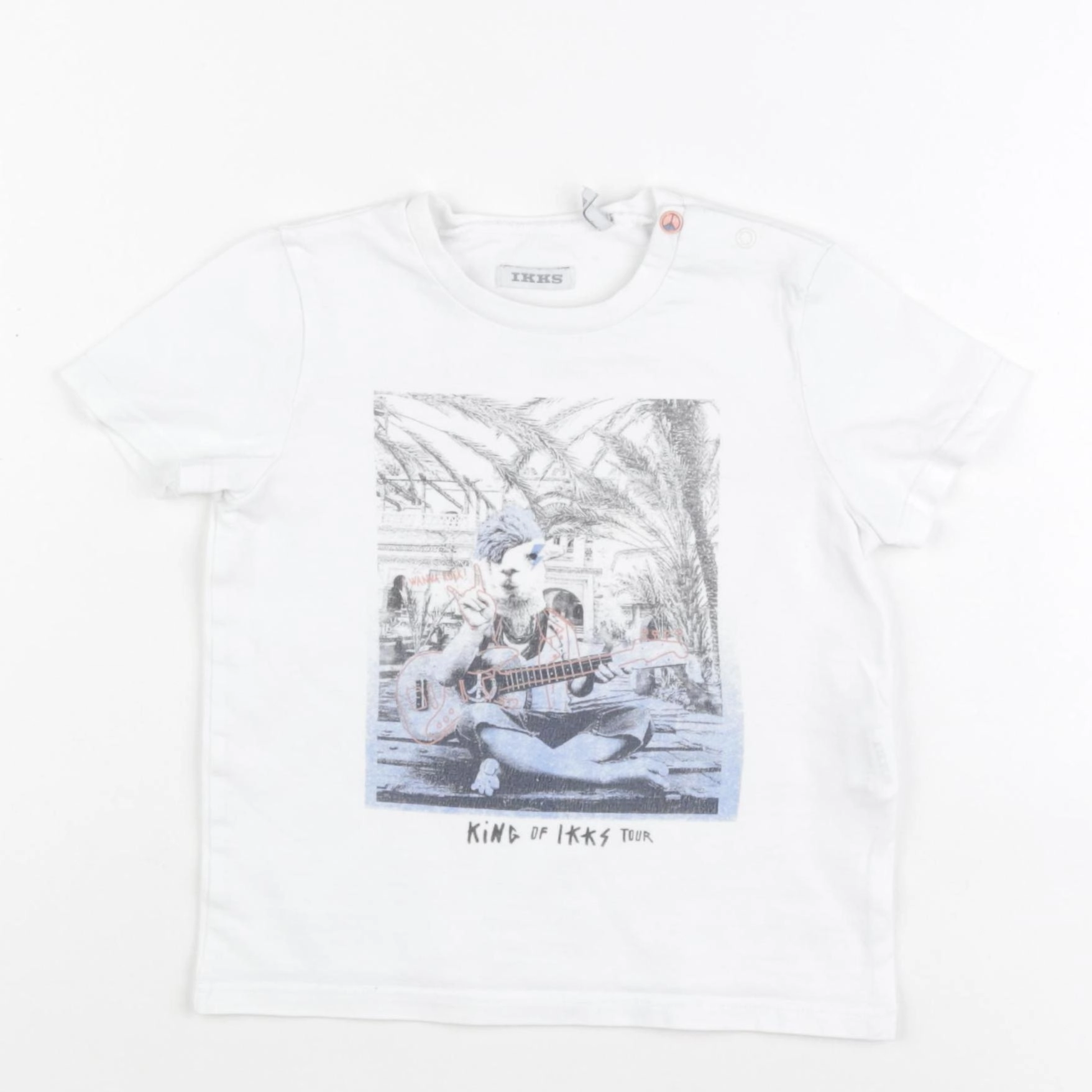 IKKS - tee-shirt blanc - 2 ans